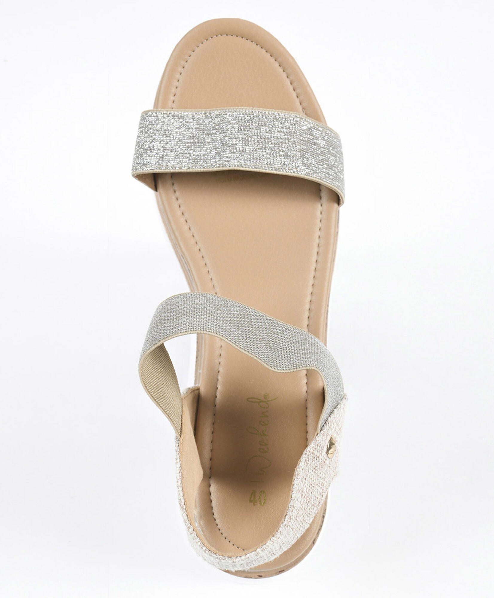 Sandalias mujer elástico brillos plataforma Sandalias mujer elástico brillos plataforma