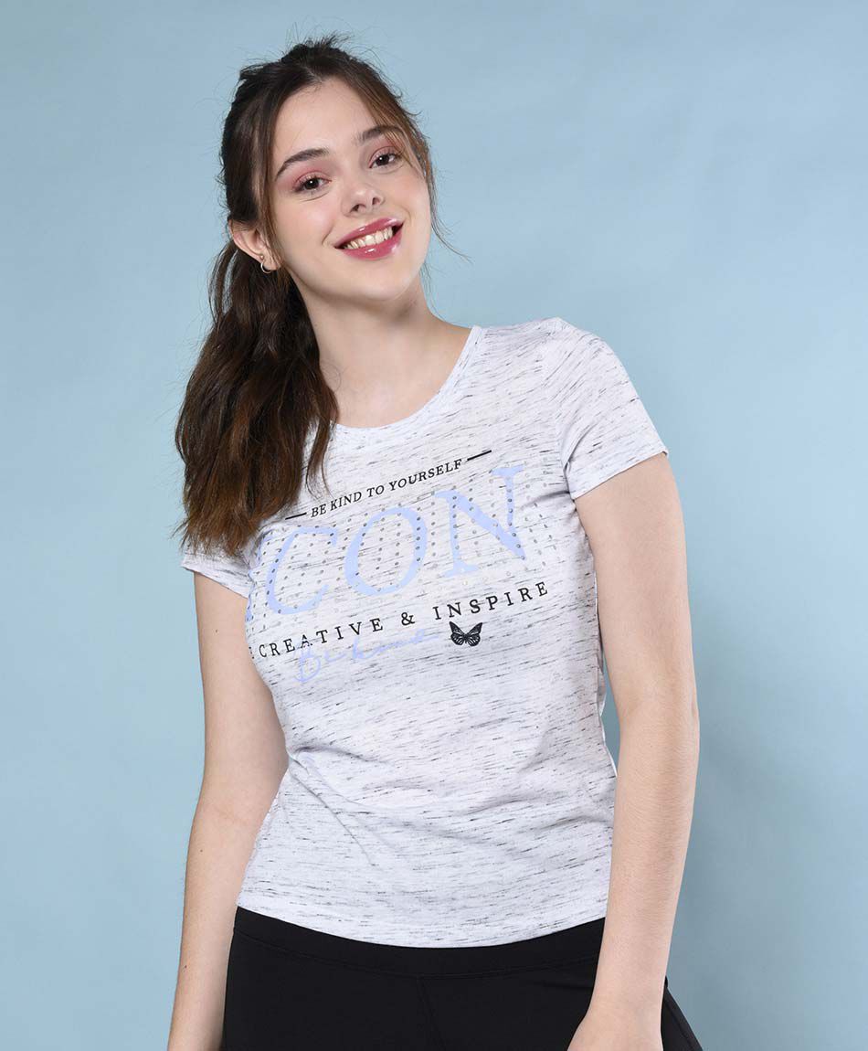 Polera deportiva manga corta cuello redondo