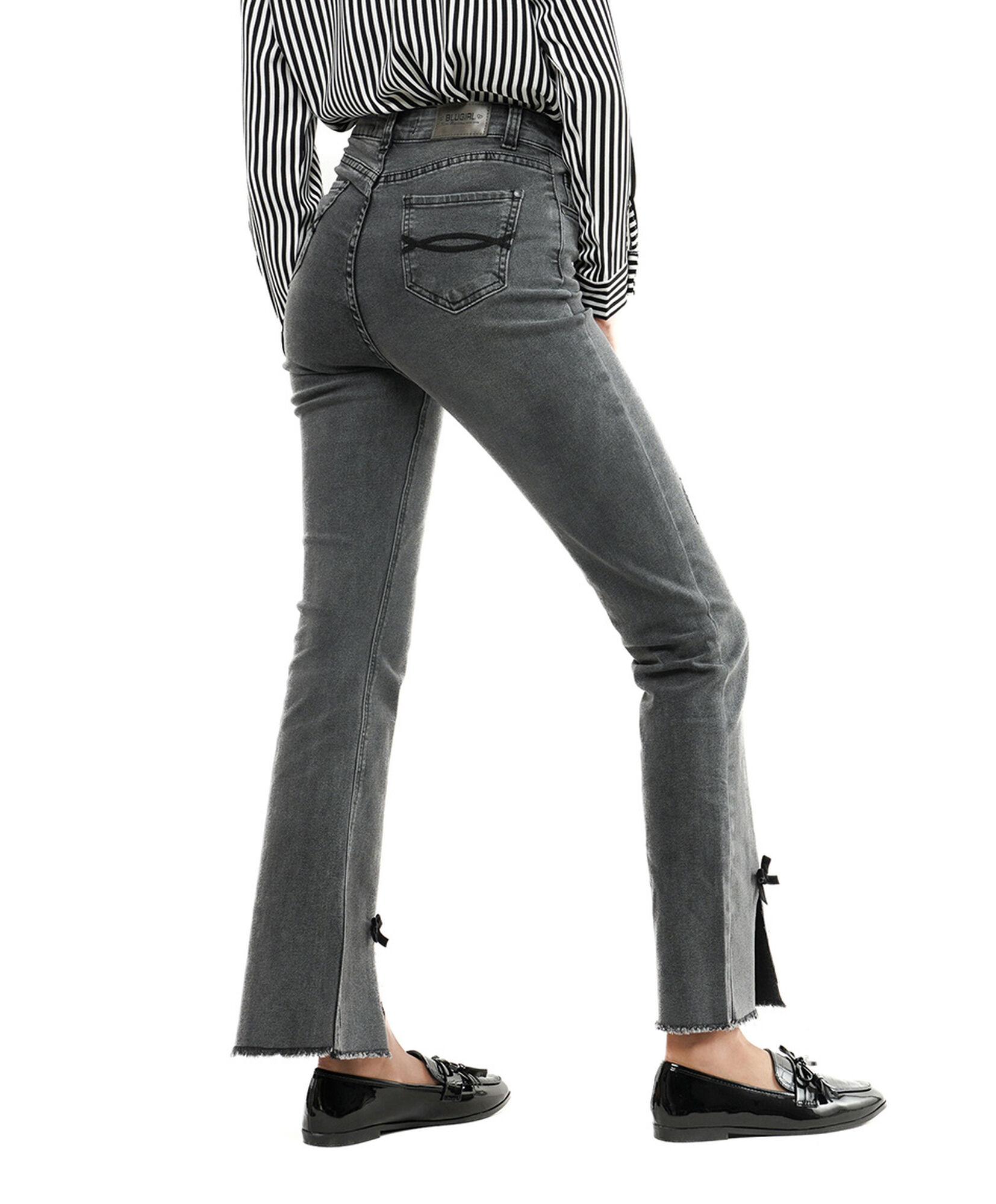 Jeans mujer cinta en basta flare Jeans mujer cinta en basta flare