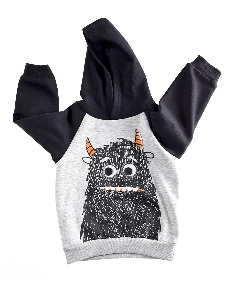 Polerón bebé monster