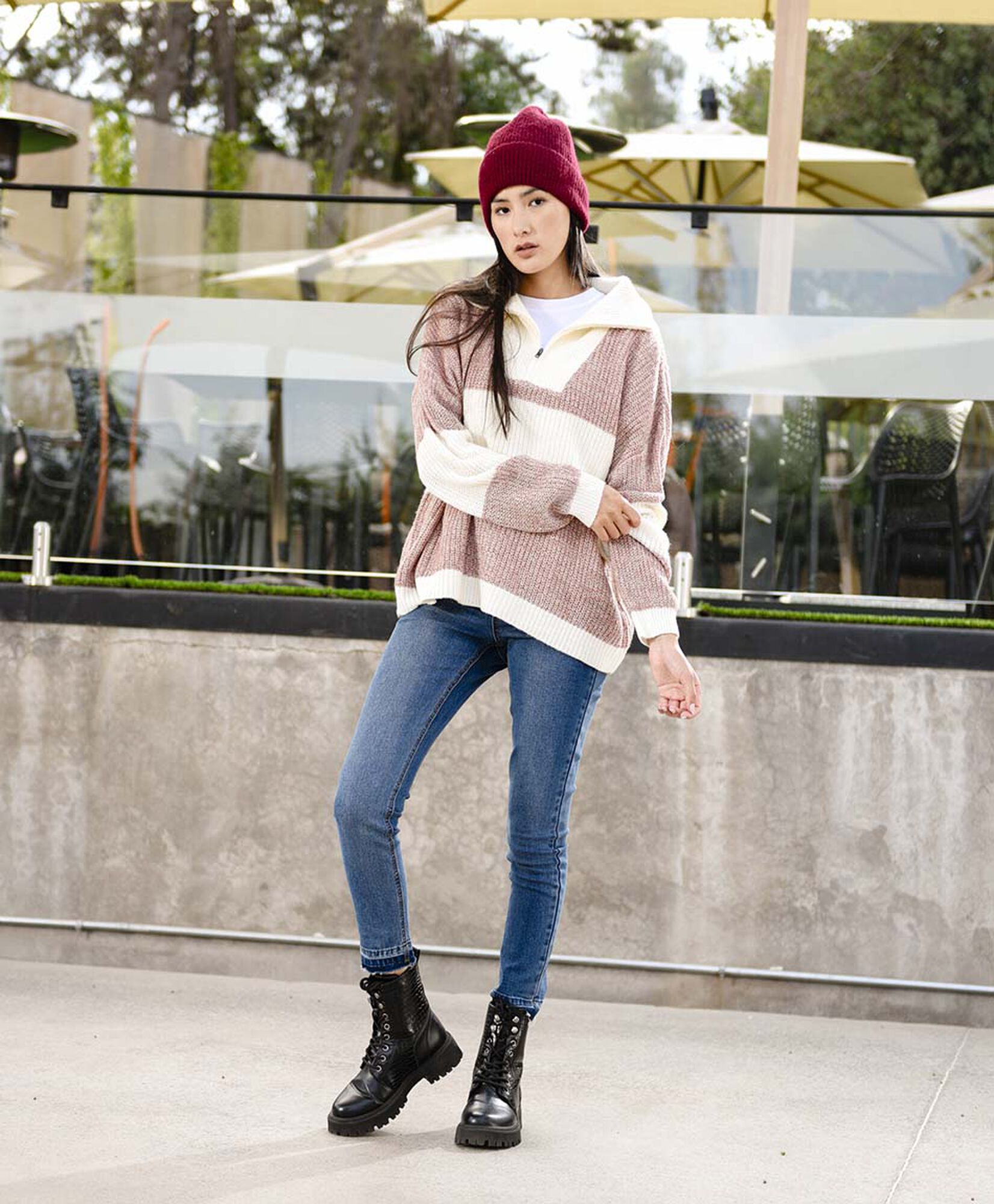 Jeans mujer basta desflecada skinny fit Jeans mujer basta desflecada skinny fit