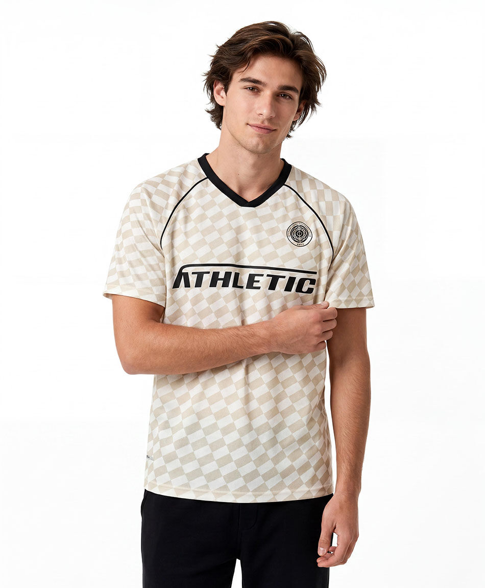 Polera deportiva hombre cuadros