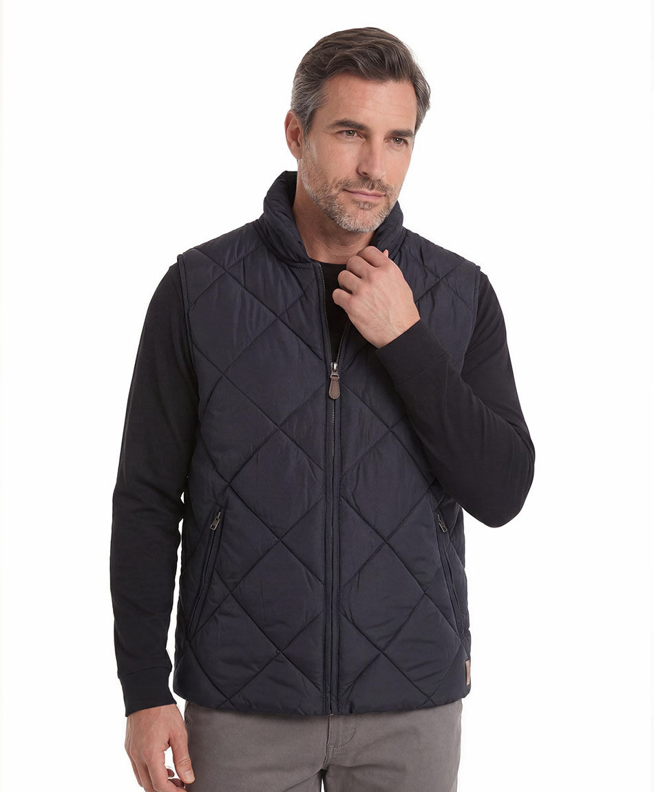 Parka hombre sin mangas rombos