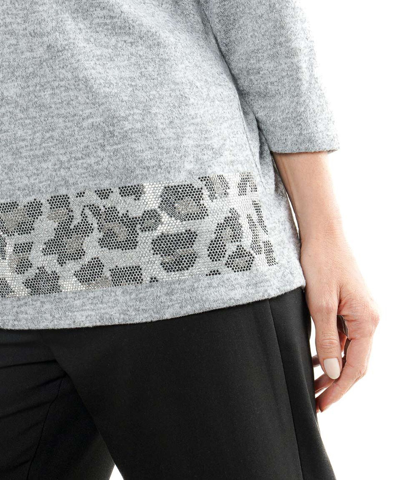 Polera mujer lanosa brillos animal print Polera mujer lanosa brillos animal print