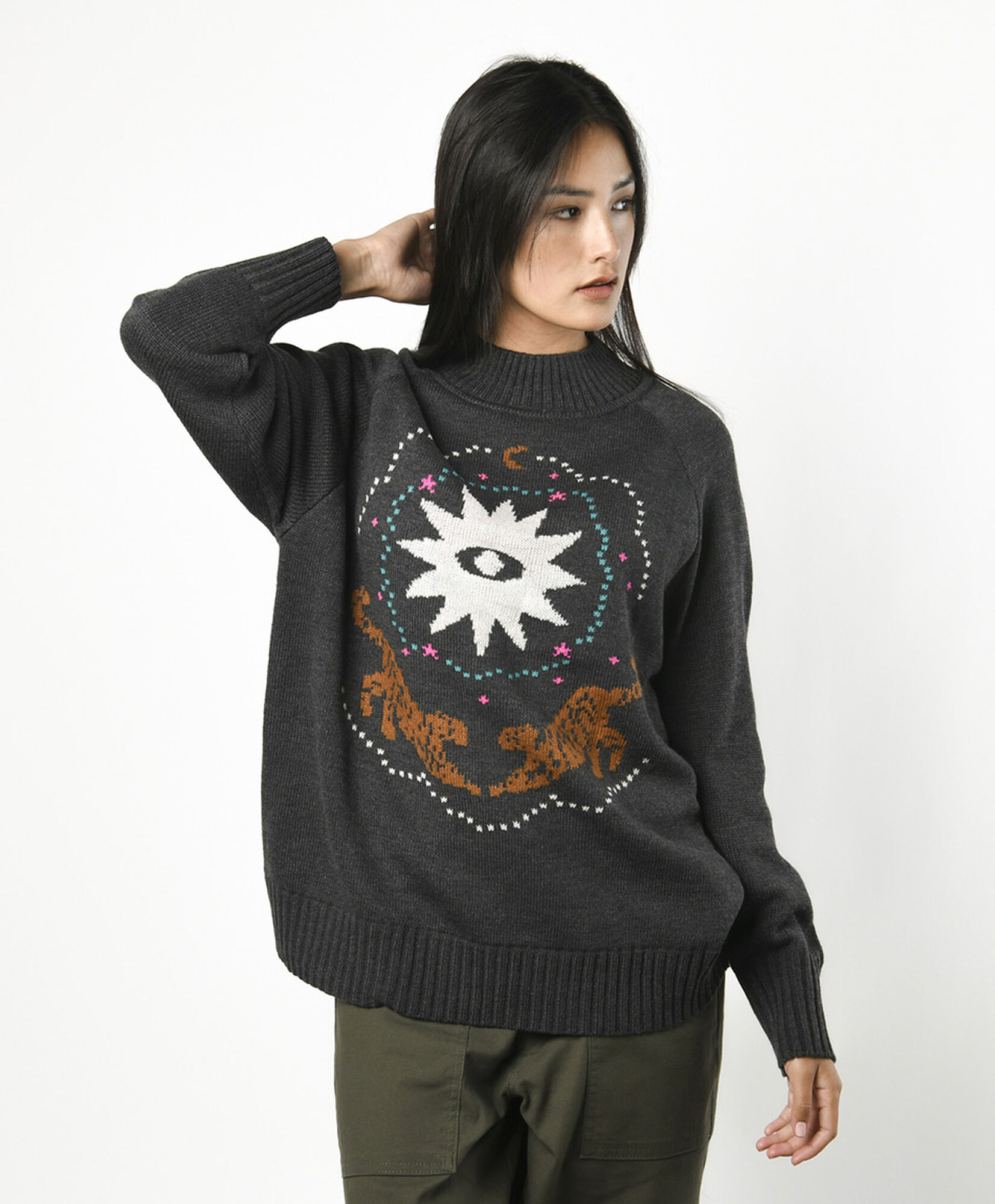 Sweater mujer tigres oversize Sweater mujer tigres oversize