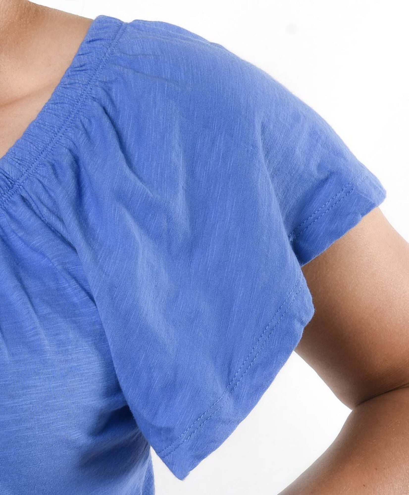 Polera mujer cuello elasticado Polera mujer cuello elasticado