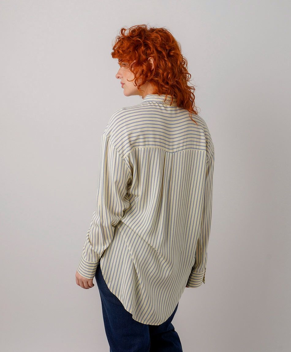 Blusa mujer rayas bicolor