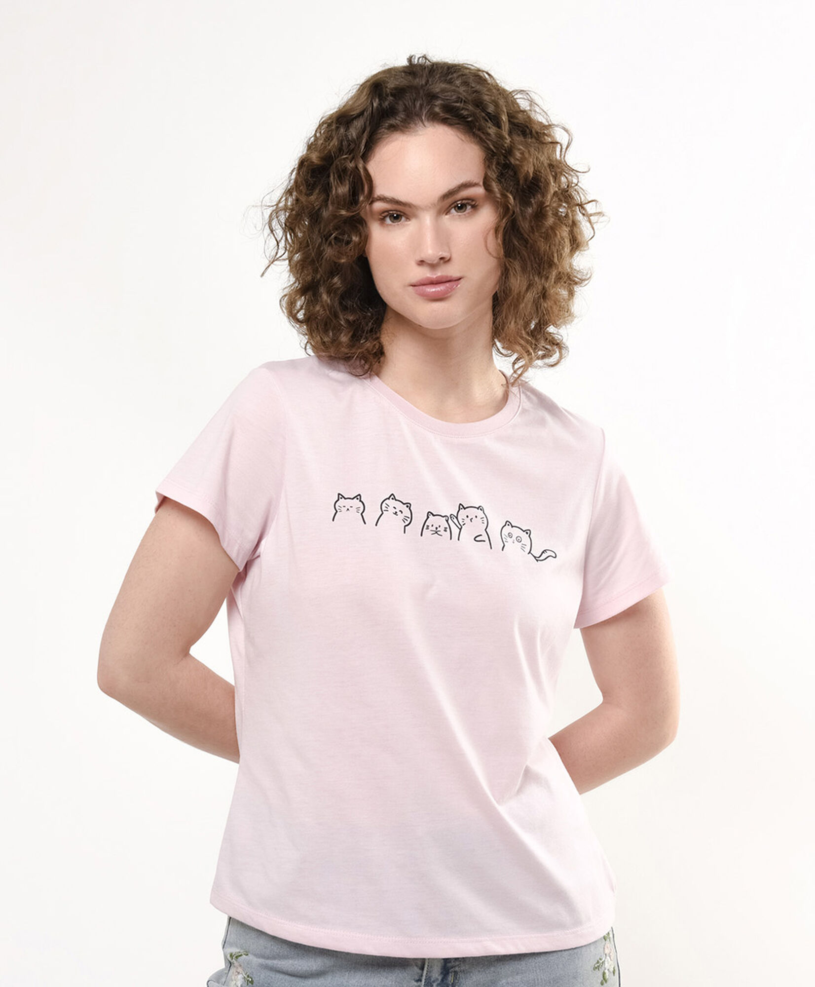 Polera mujer funny cats Polera mujer funny cats