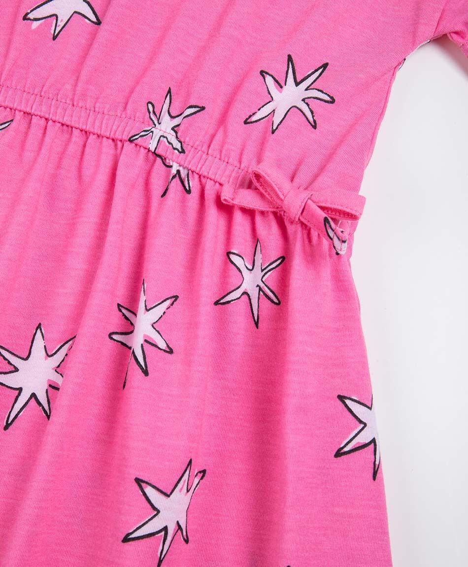 Vestido ni&ntilde;a flor estrella