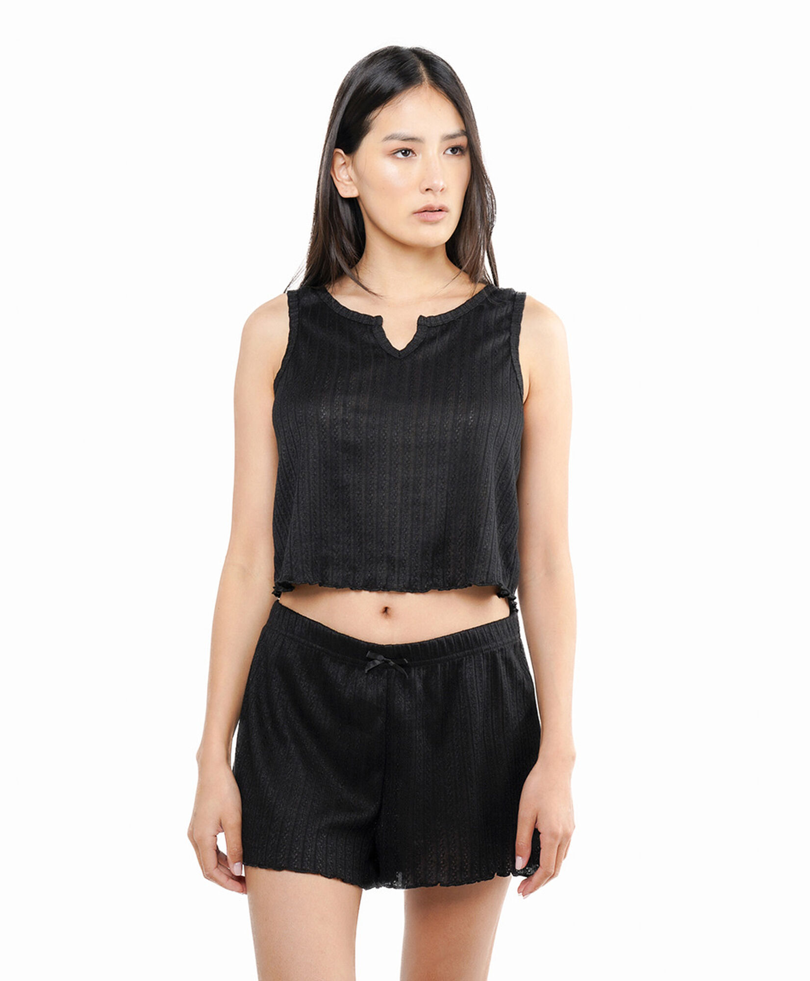 Pijama mujer short jacquard Pijama mujer short jacquard
