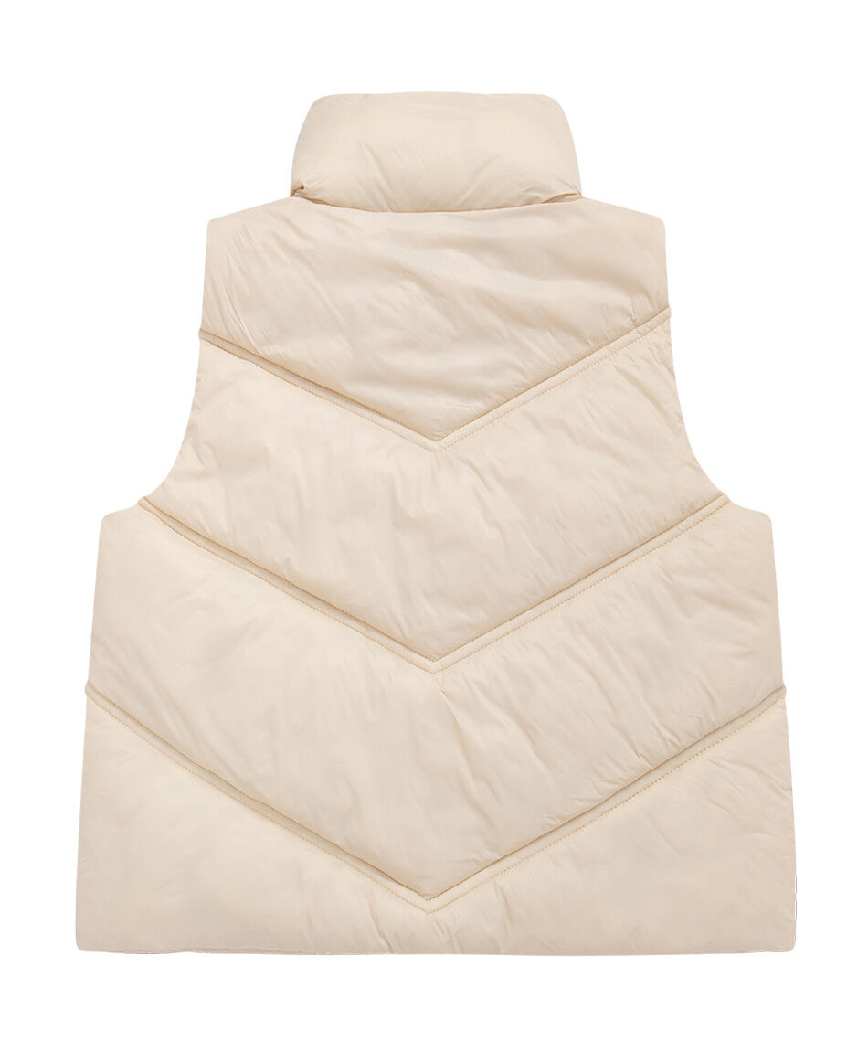 Parka ni&ntilde;a sin mangas beige