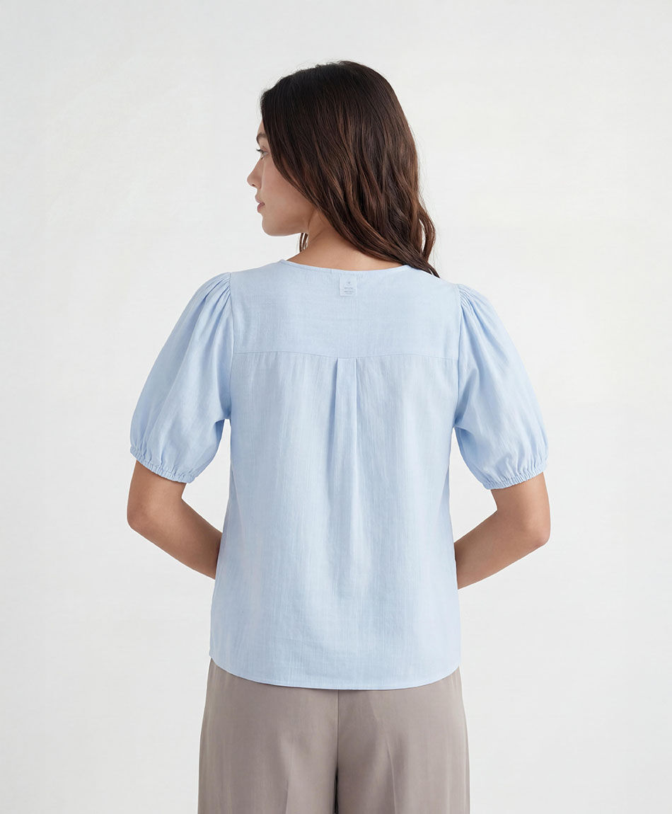 Blusa mujer doble lazo