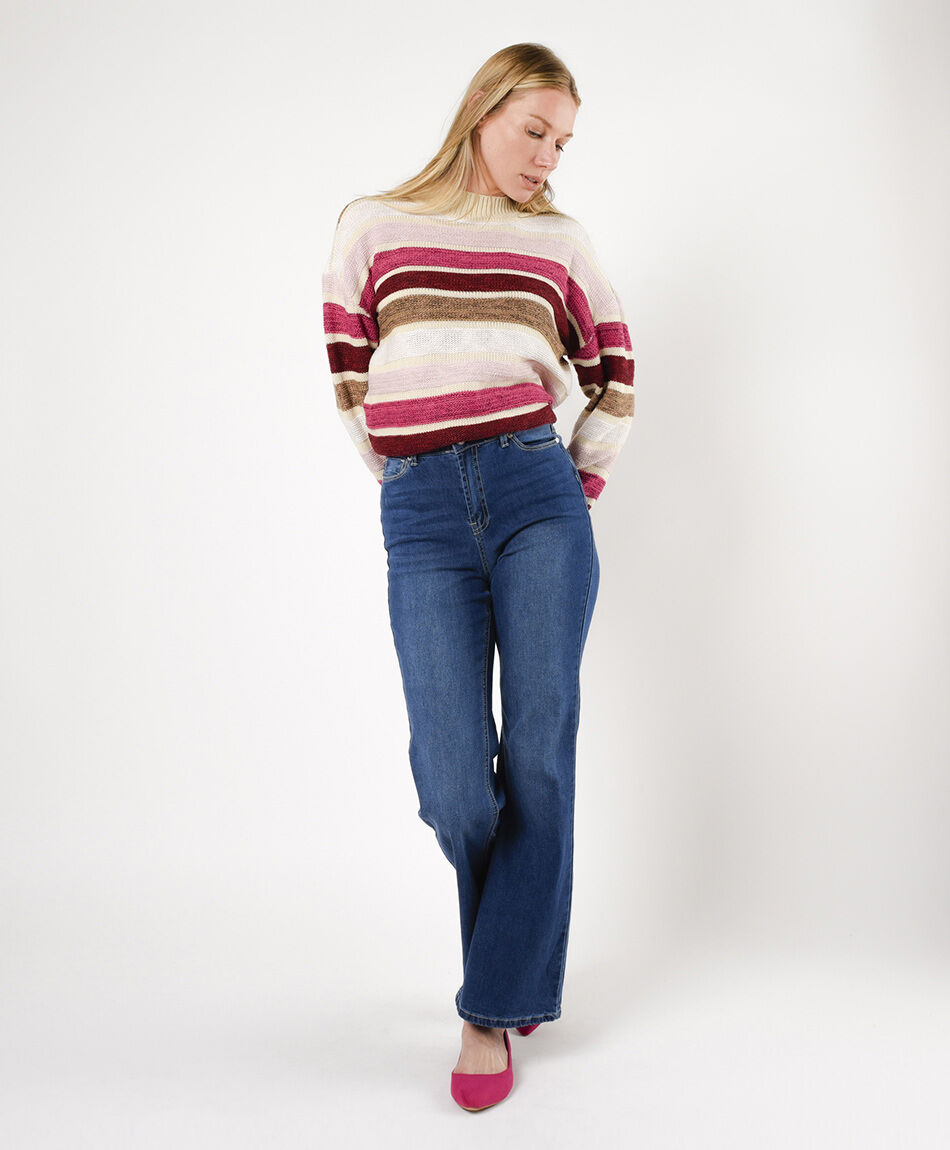 Jeans mujer lisos flare