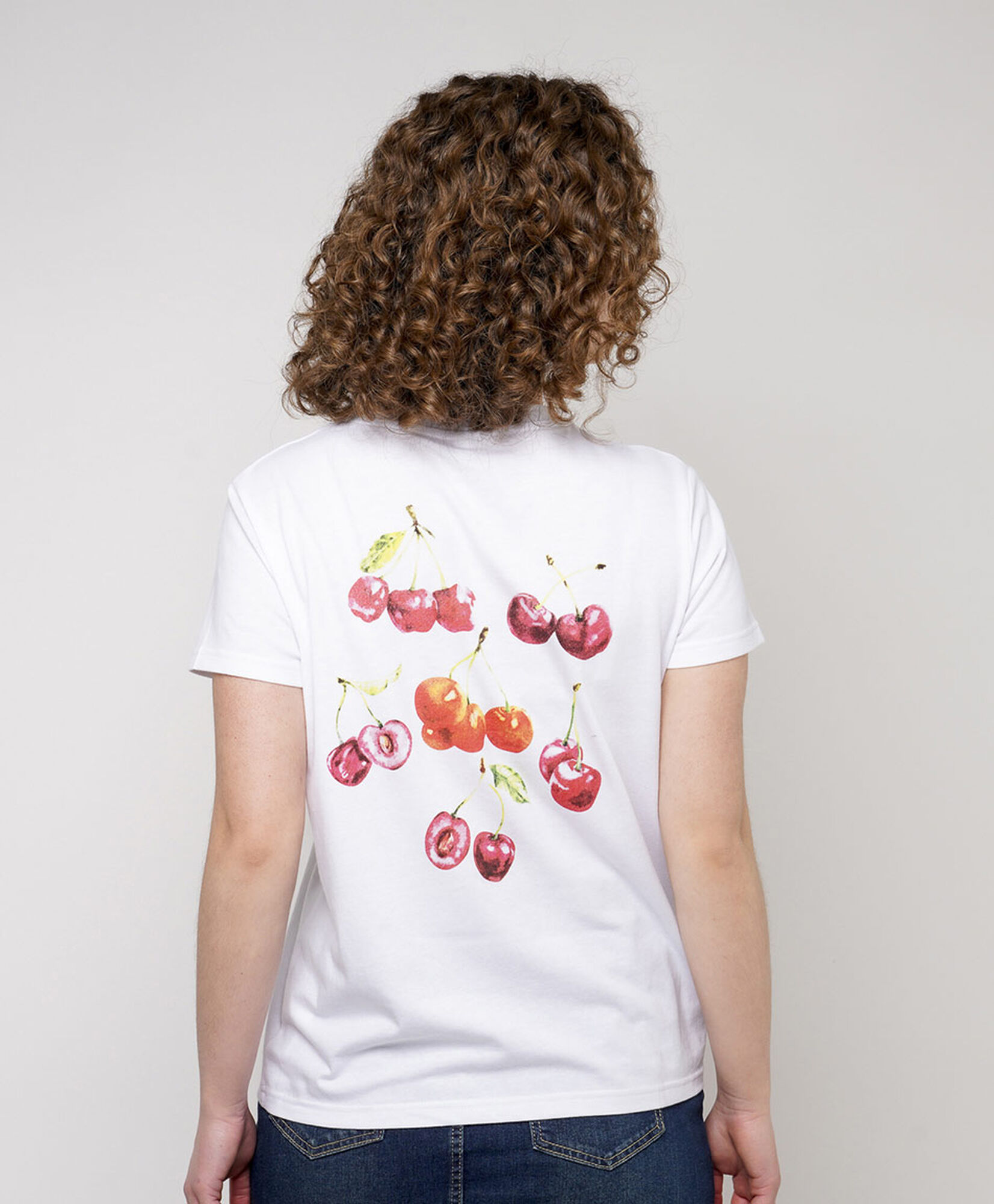 Polera mujer doble estampado cherry Polera mujer doble estampado cherry