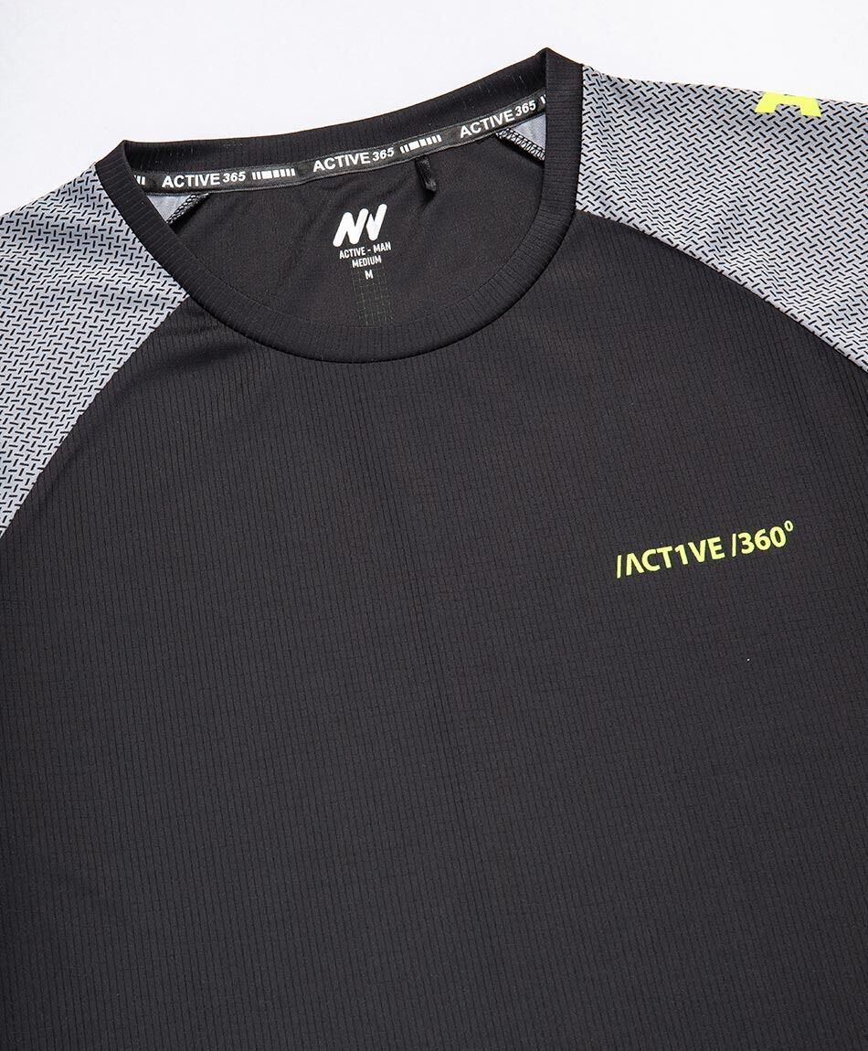 Polera deportiva hombre frase ne&oacute;n
