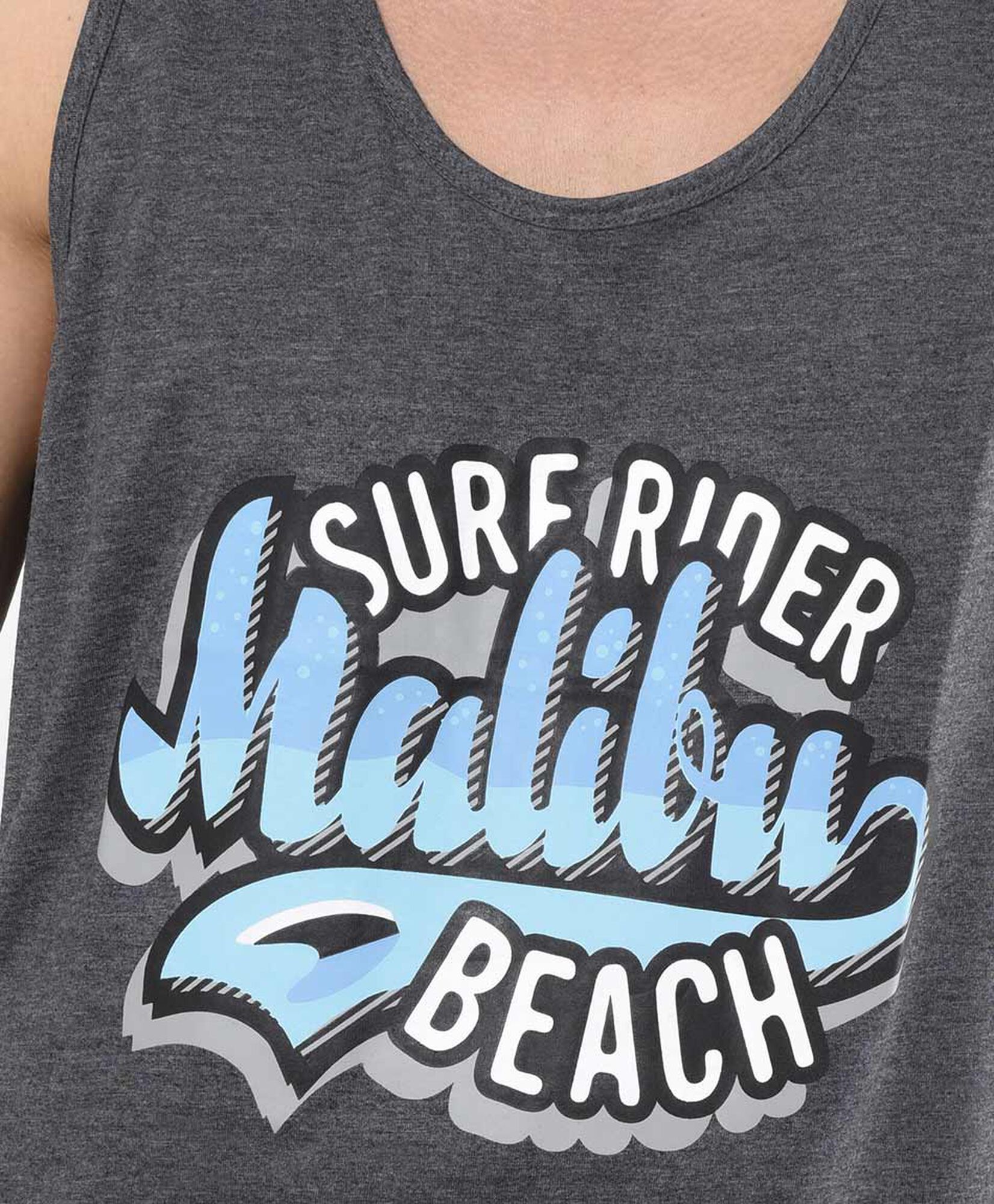 Polera hombre malibu sin mangas Polera hombre malibu sin mangas