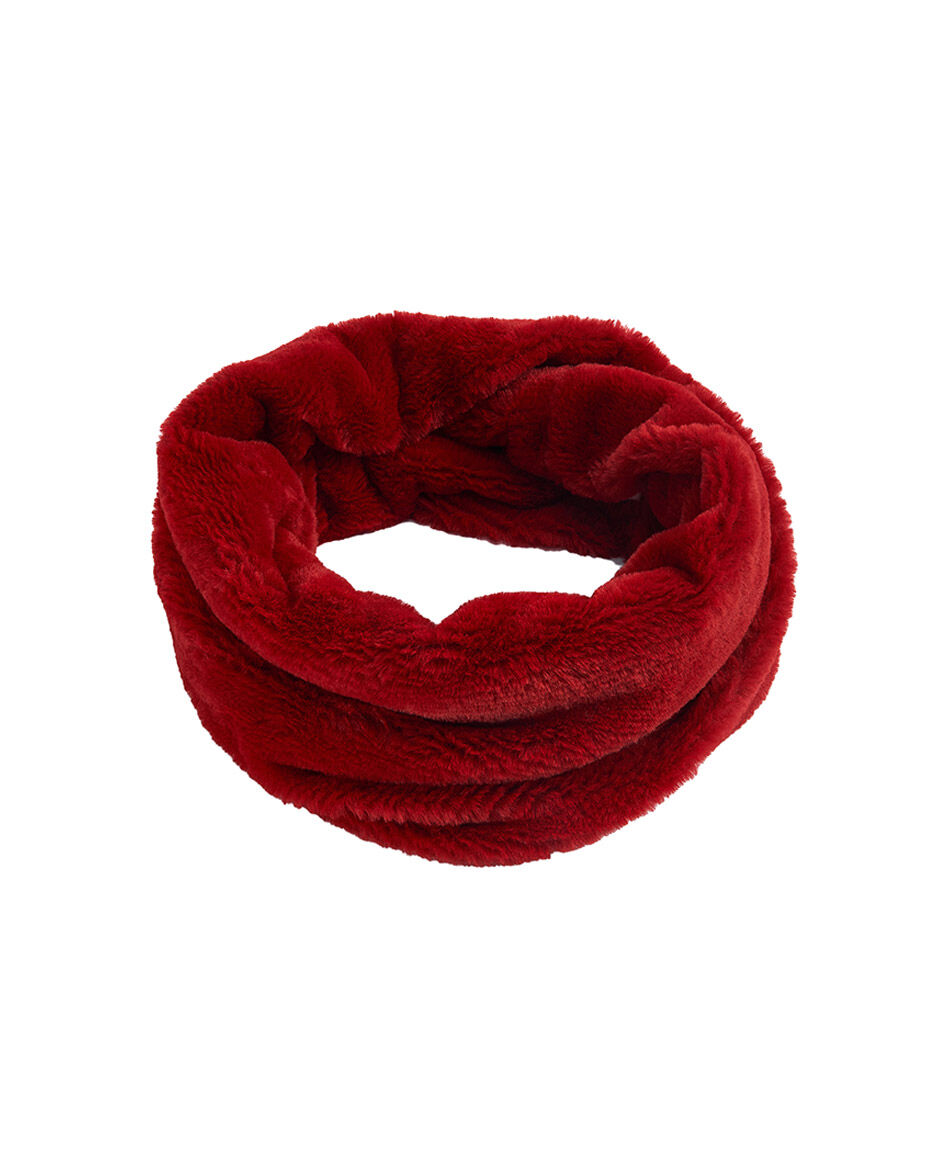 Cuello mujer efecto peluche