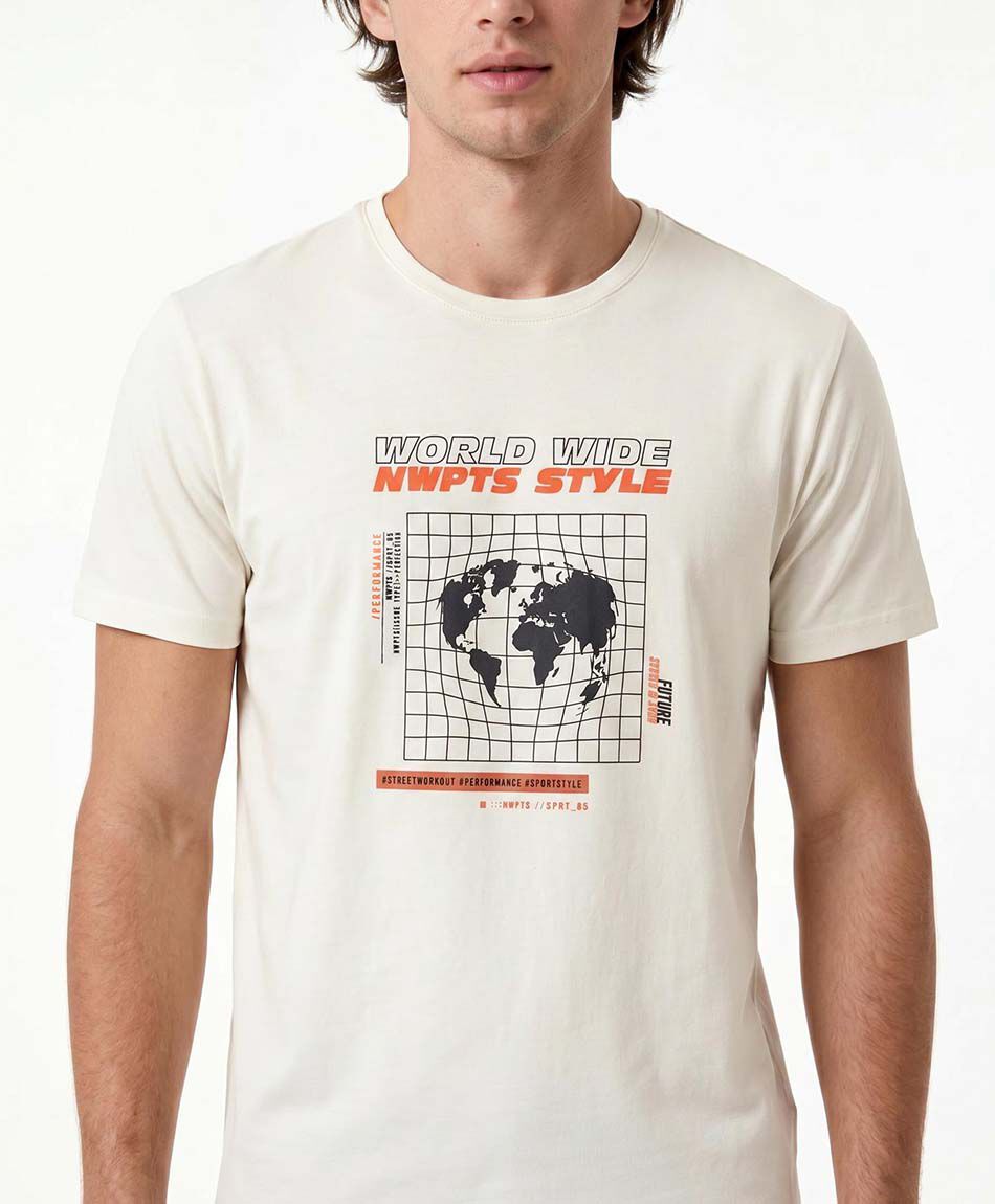 Polera deportiva hombre word wide