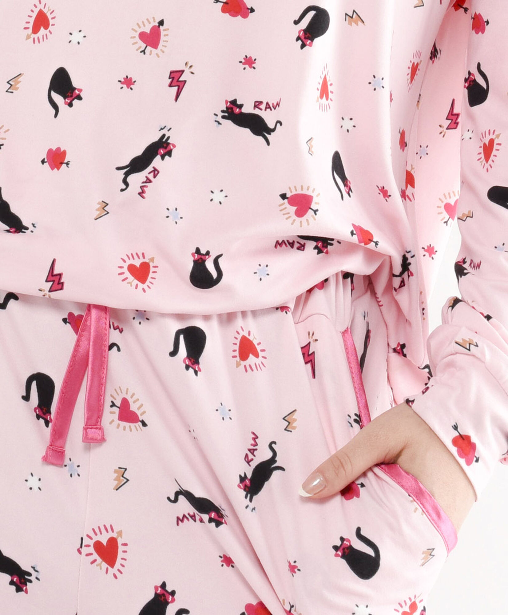 Pijama mujer gatitos bolsillos Pijama mujer gatitos bolsillos