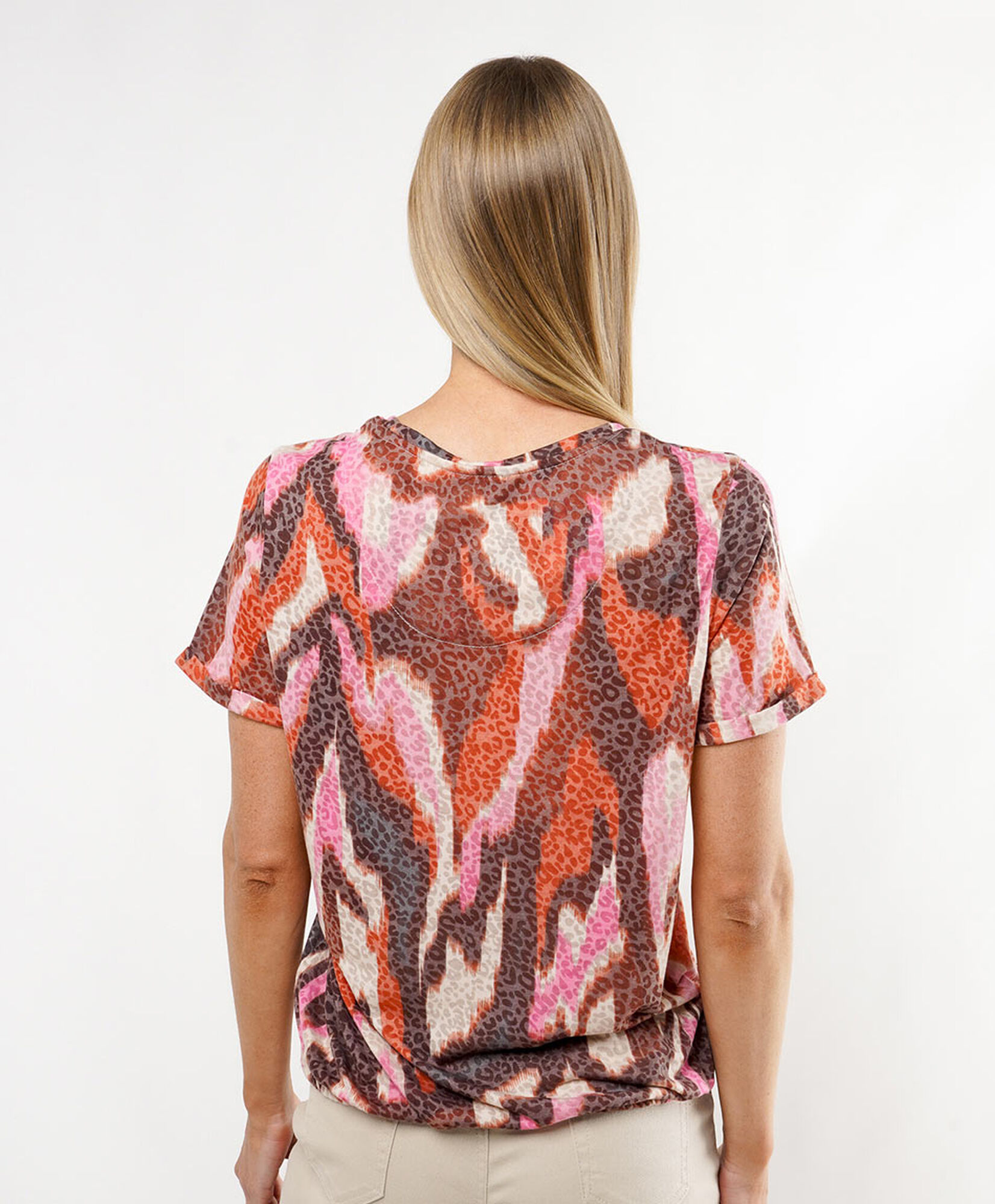 Polera mujer bicolor lentejuelas Polera mujer bicolor lentejuelas