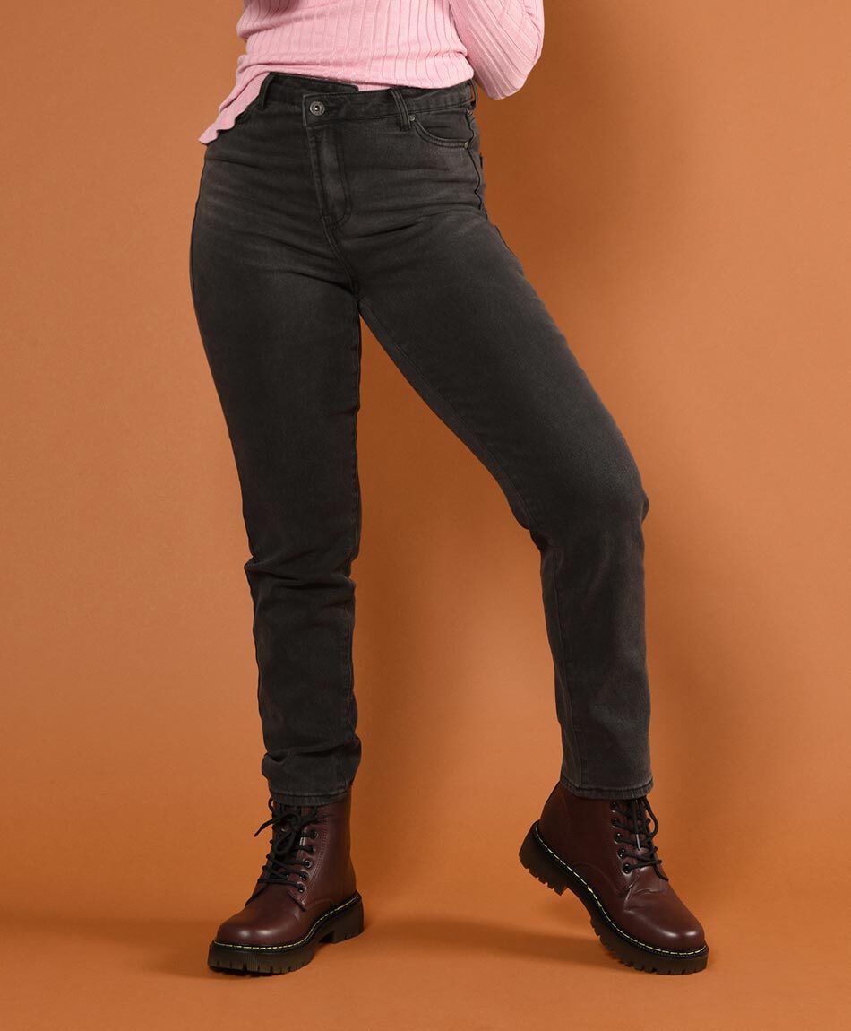 Jeans tiro alto