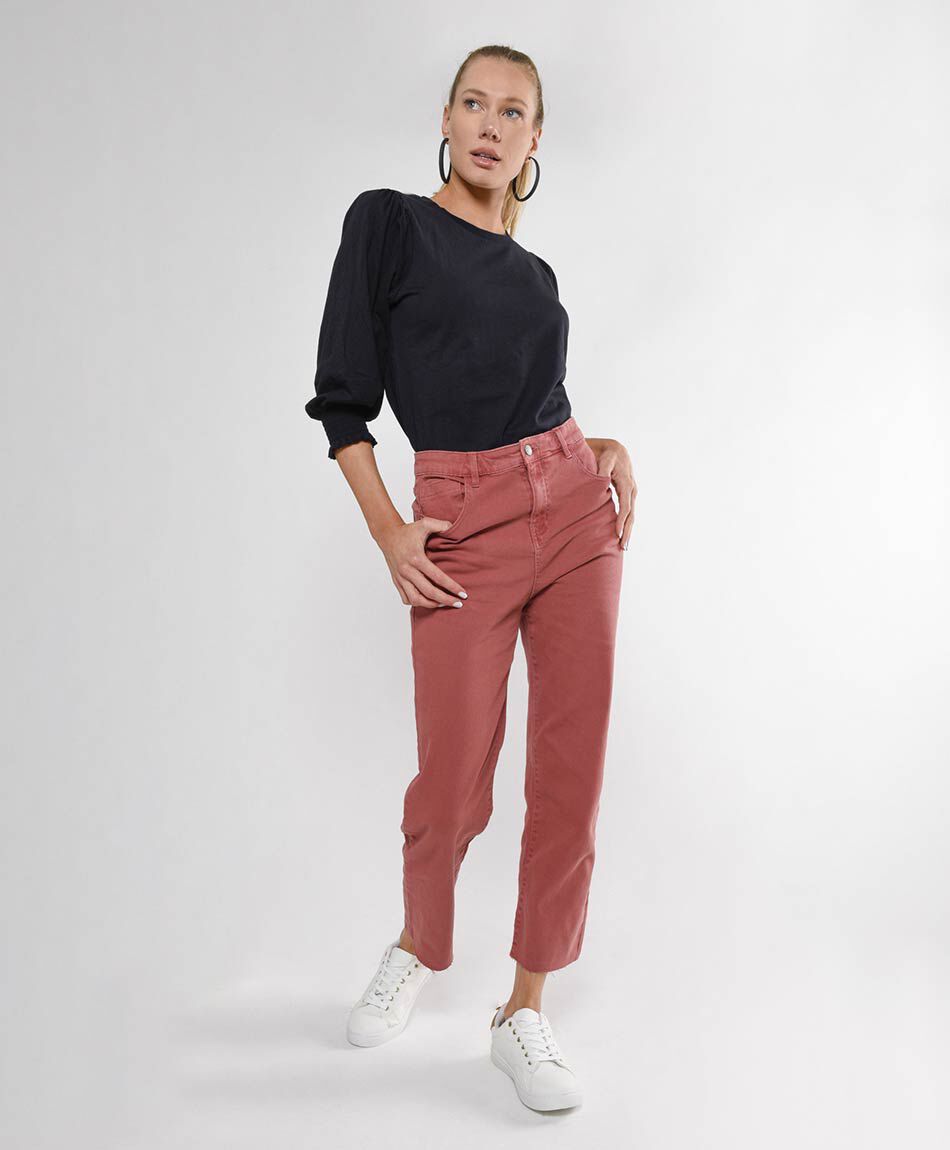 Pantal&oacute;n mujer color basta desflecada