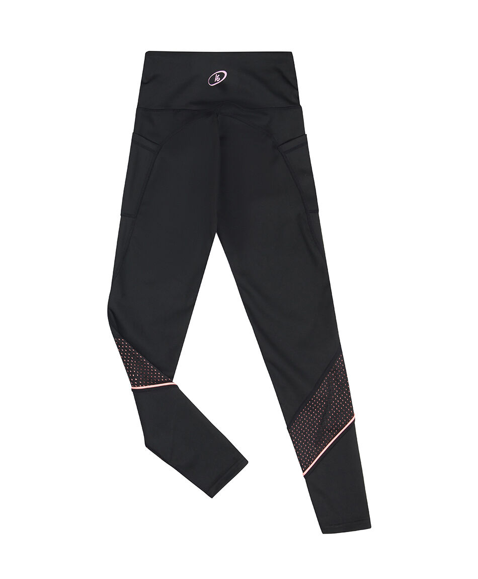 Calza deportiva mujer malla bicolor