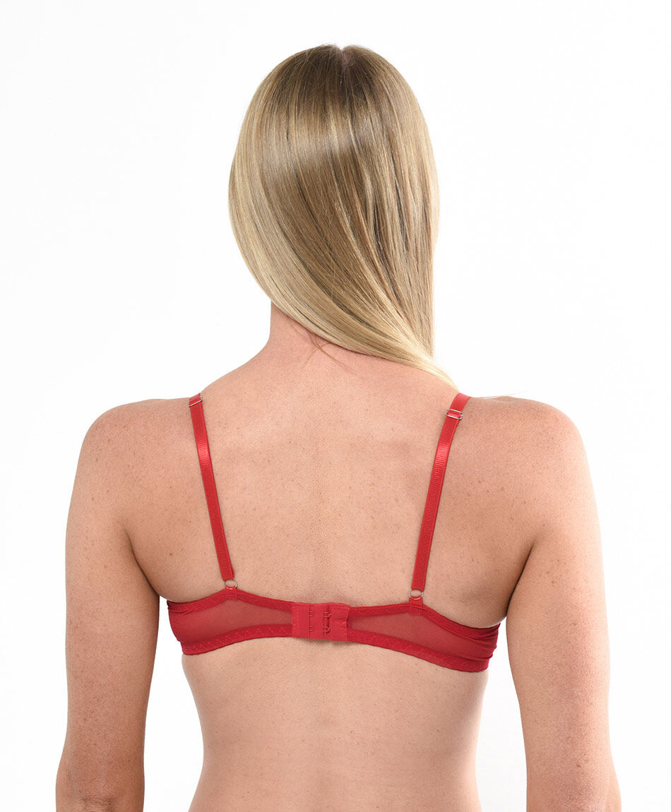 Sost&eacute;n mujer encaje clavel red