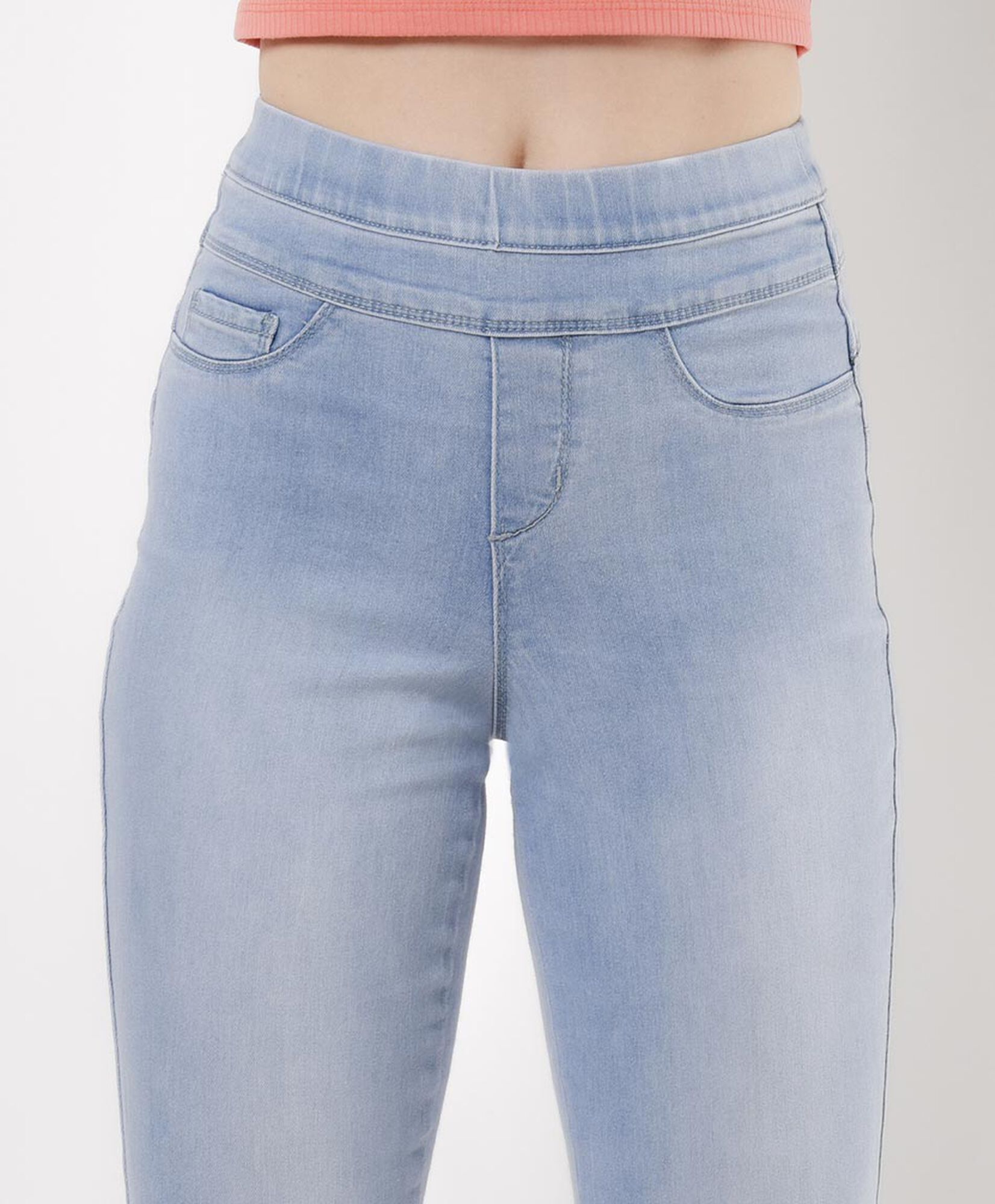 Jeans mujer leggins doble pretina skinny fit Jeans mujer leggins doble pretina skinny fit