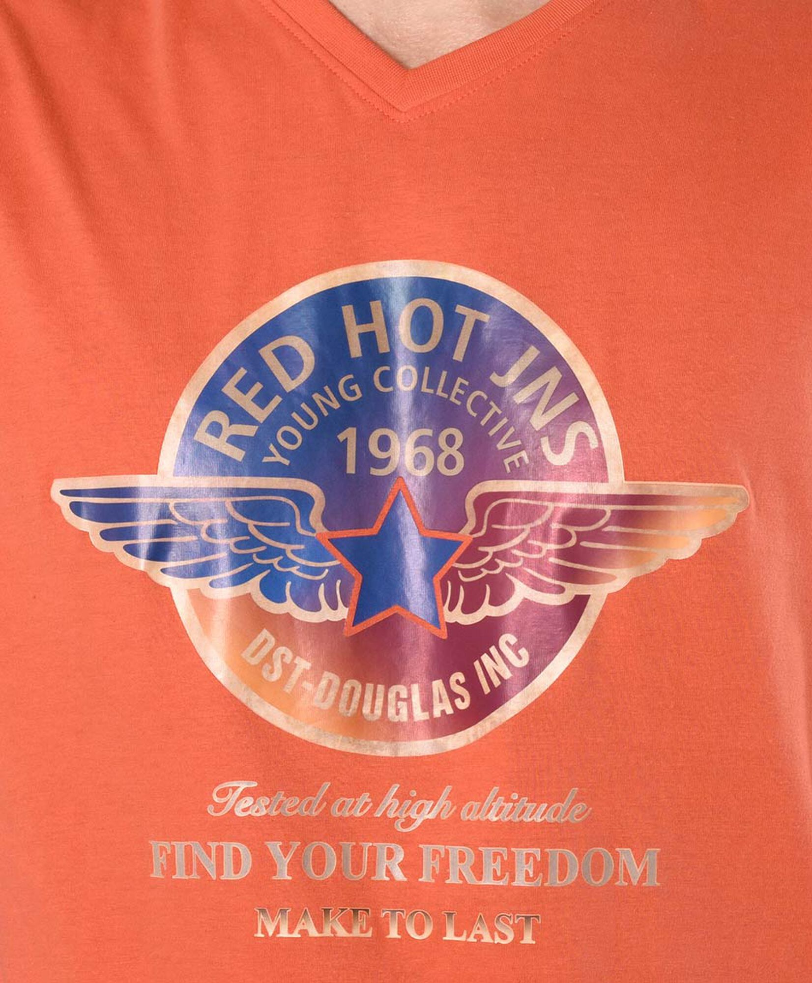 Polera hombre estampado estrella Polera hombre estampado estrella