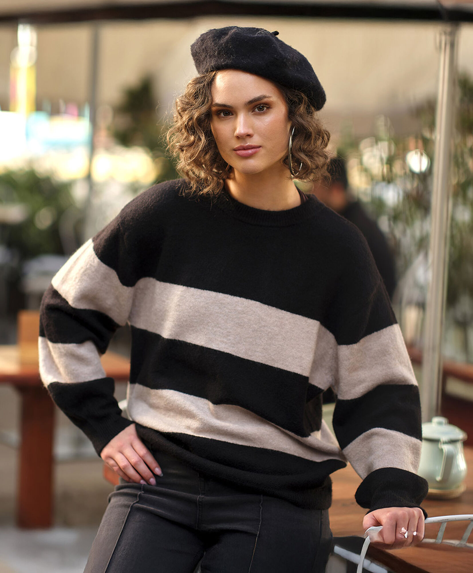 Sweater mujer líneas horizontales Sweater mujer líneas horizontales
