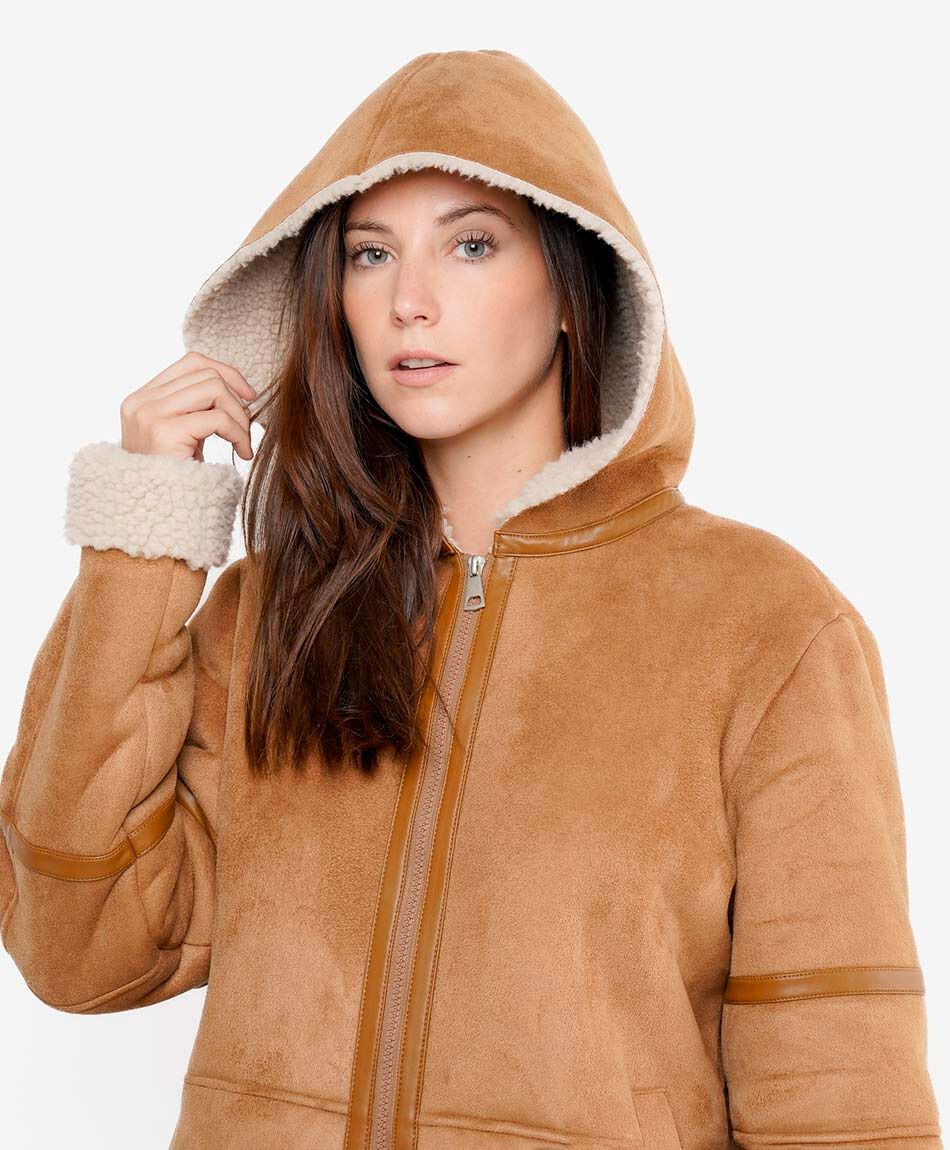 Abrigo mujer suede chiporro