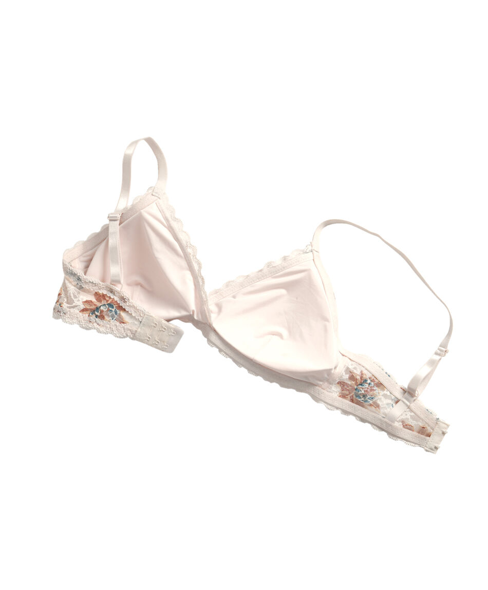 Bralette mujer encaje floreado