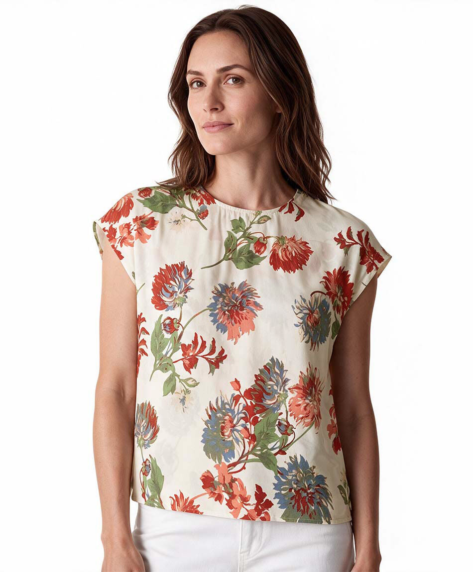 Blusa mujer florcitas