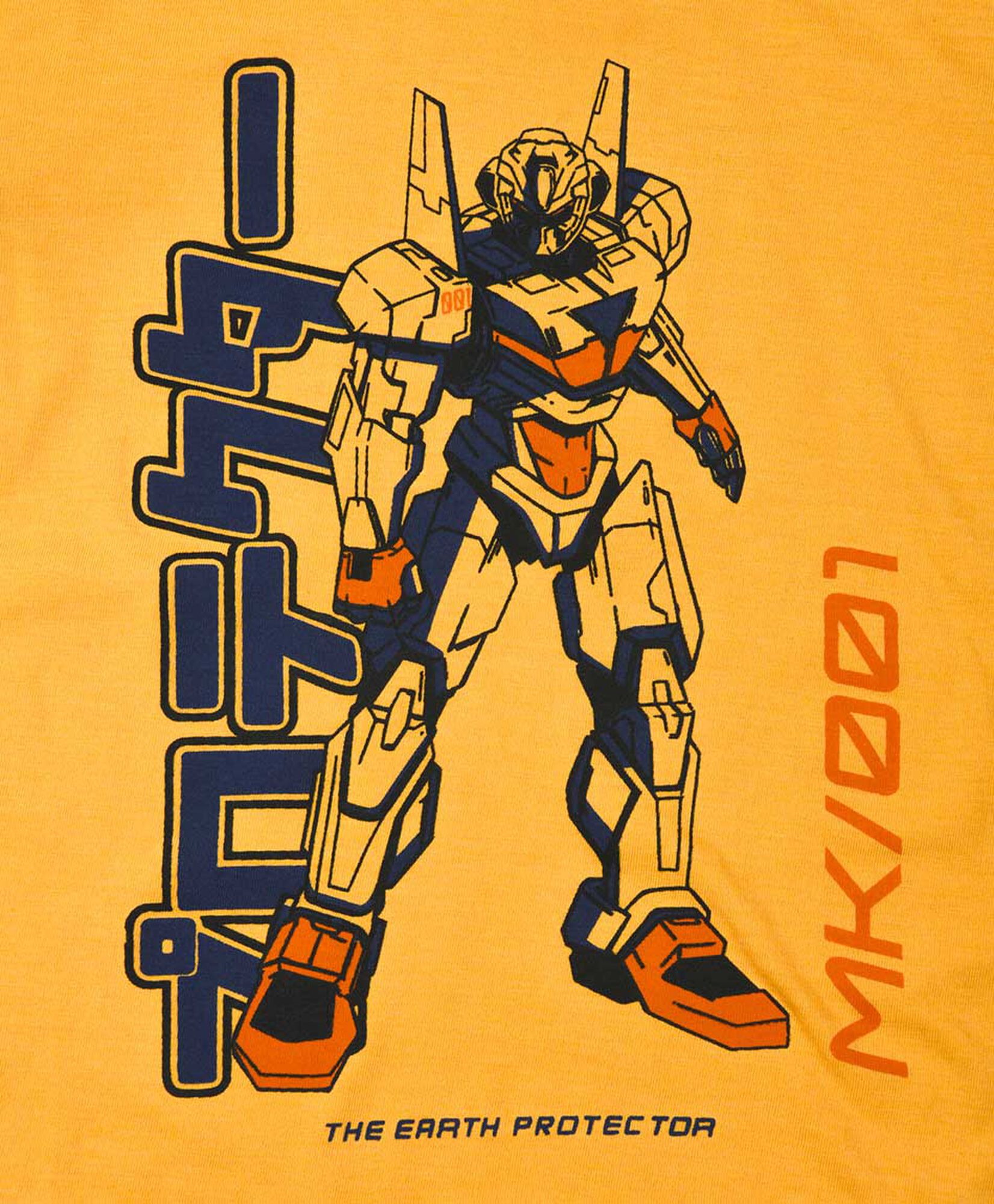 Polera niño robot bicolor Polera niño robot bicolor