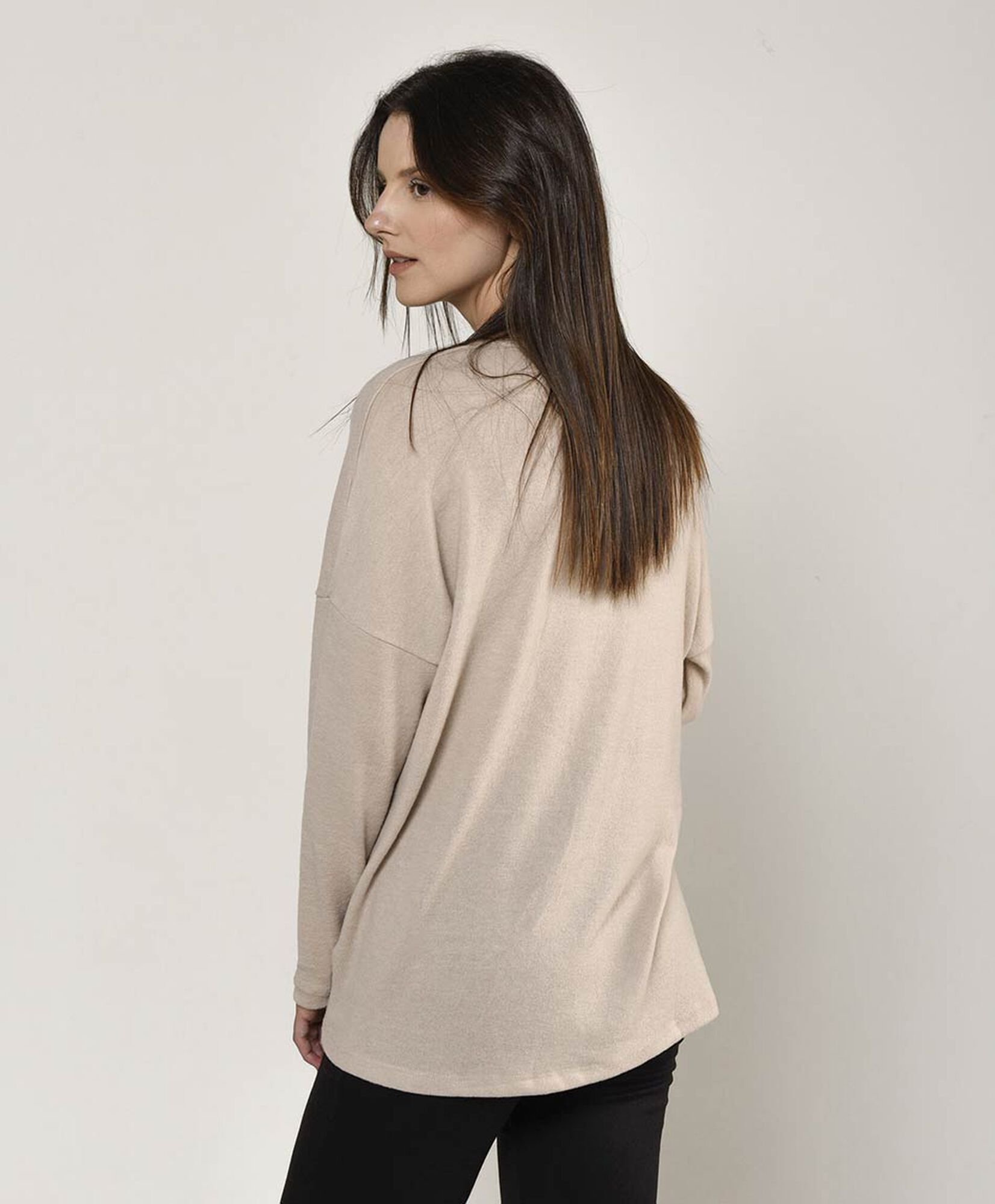 Polera mujer estrella animal print oversize Polera mujer estrella animal print oversize