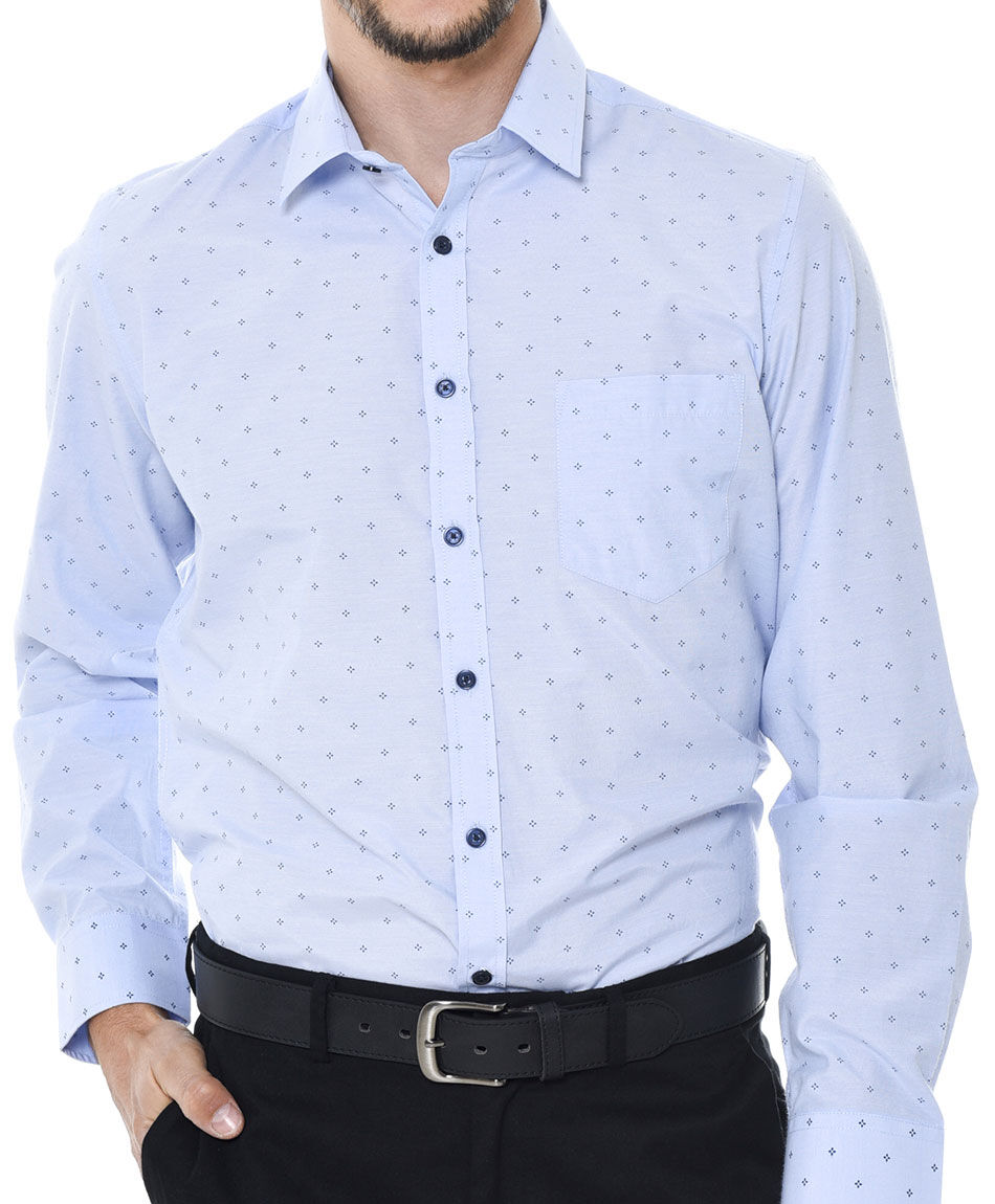 Camisa vestir estampada