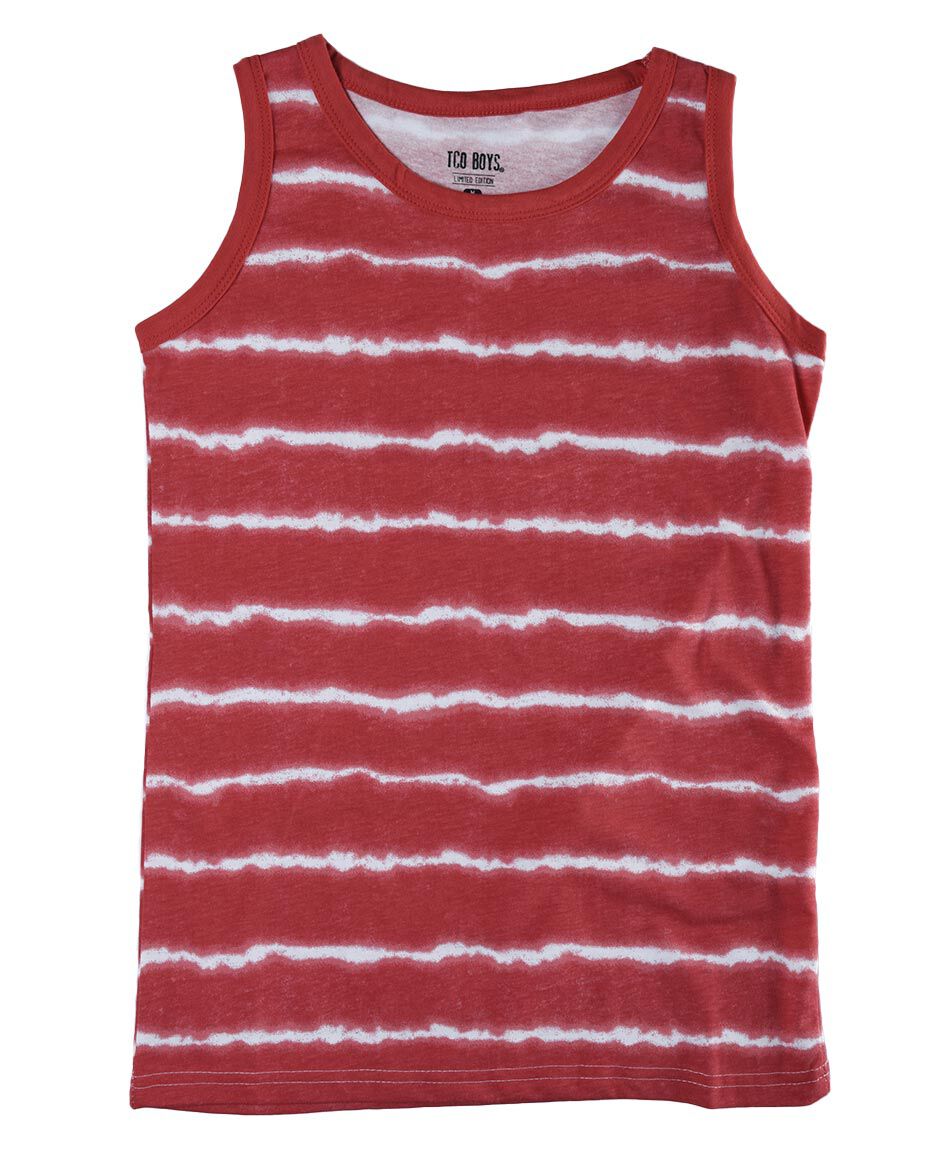 Polera sin mangas cuello redondo