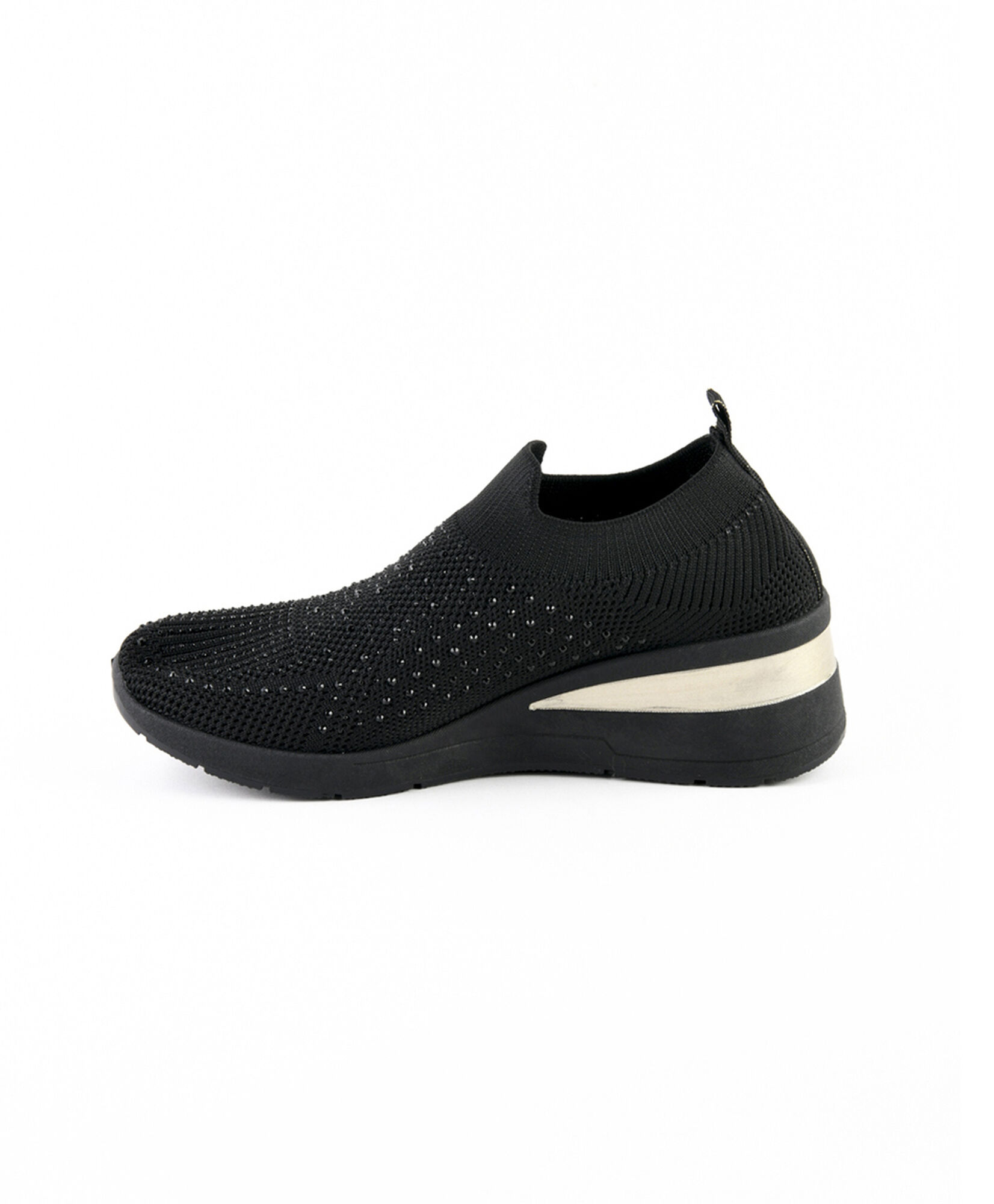 Zapatilla mujer piedritas negra Zapatilla mujer piedritas negra