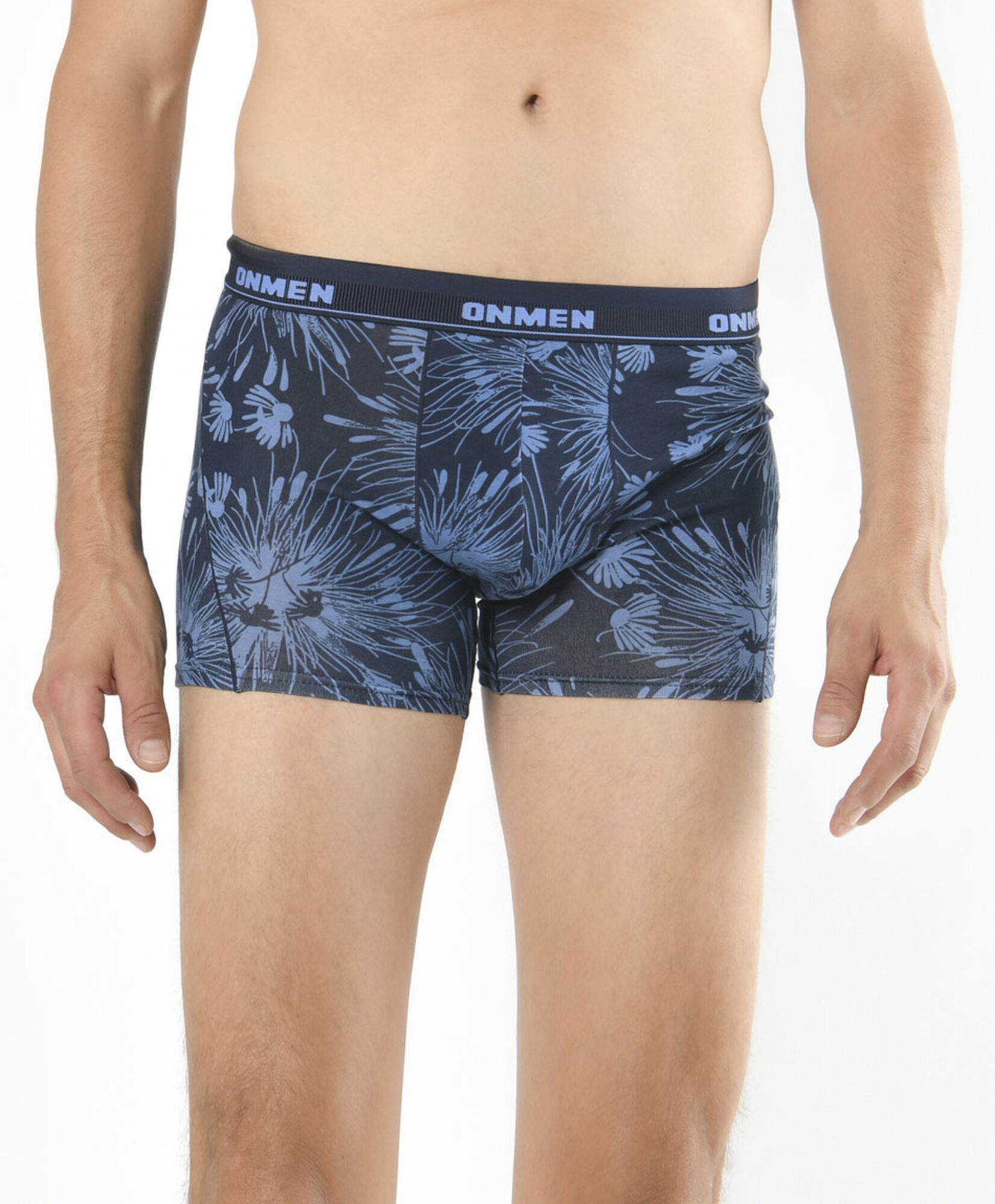 Pack 2 boxer hombre floreado y liso Pack 2 boxer hombre floreado y liso