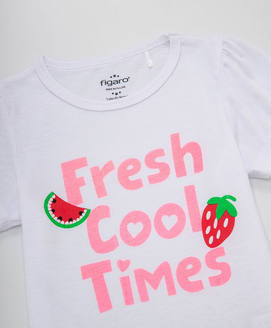 Polera beb&eacute; frutillas