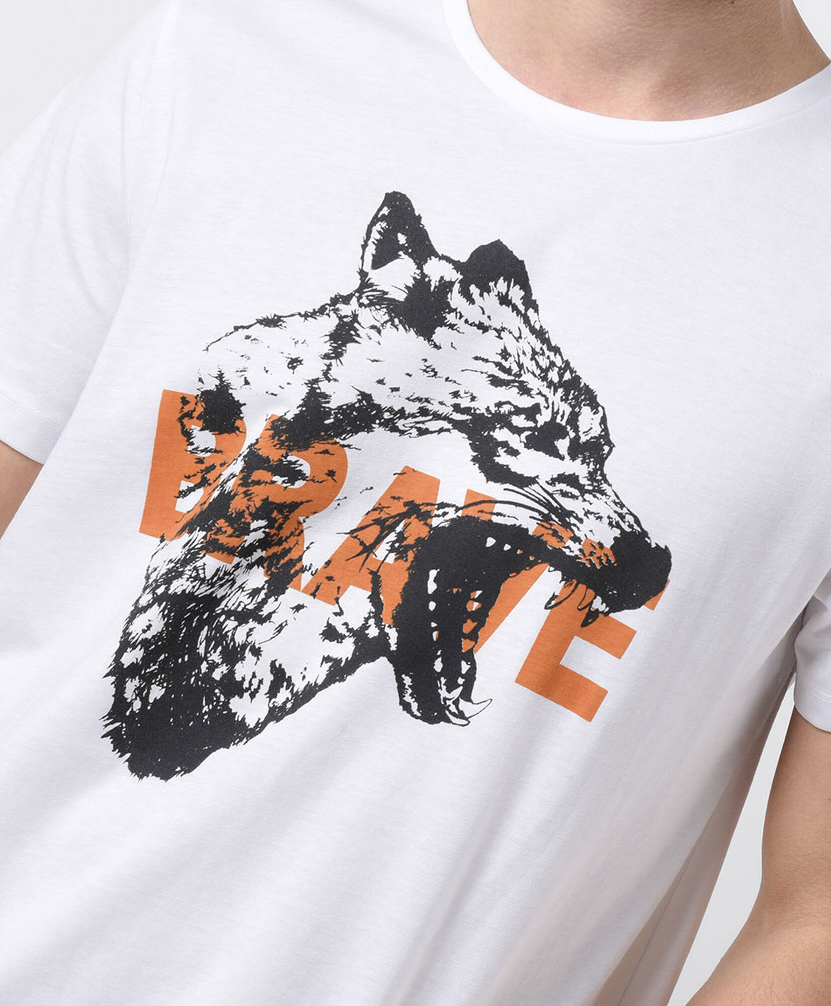 Polera hombre estampado zorro Polera hombre estampado zorro