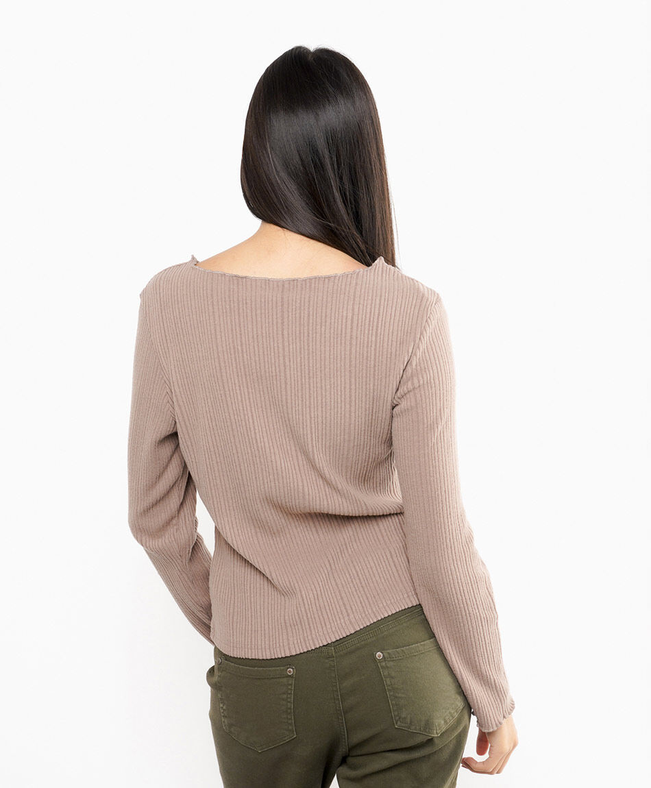 Sweater mujer canale beige