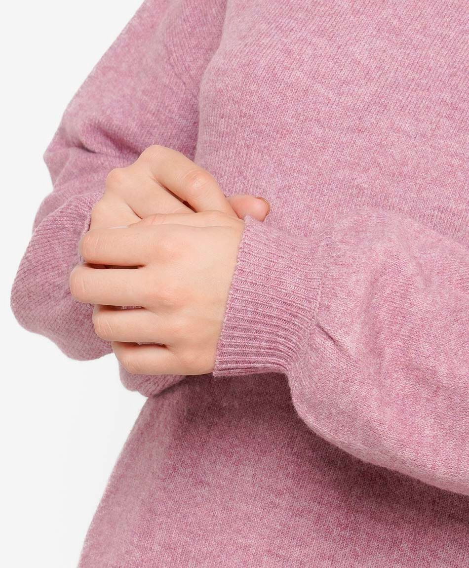Sweater mujer melange rosado
