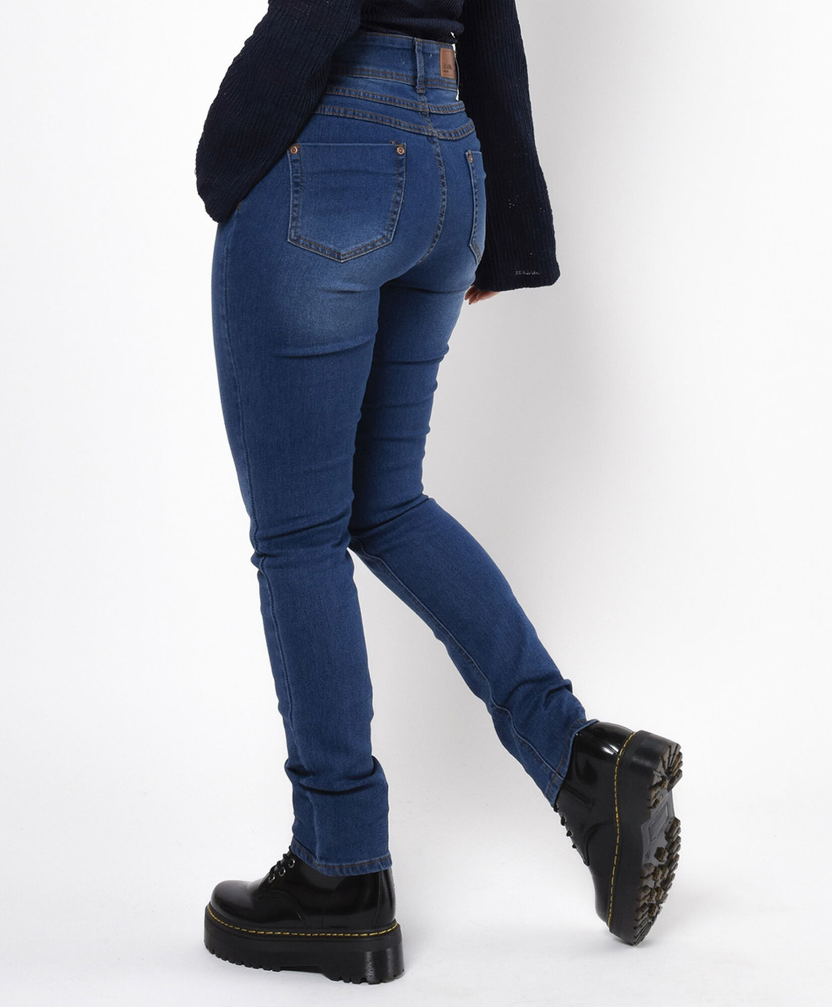 Jeans mujer doble botón skinny fit Jeans mujer doble botón skinny fit