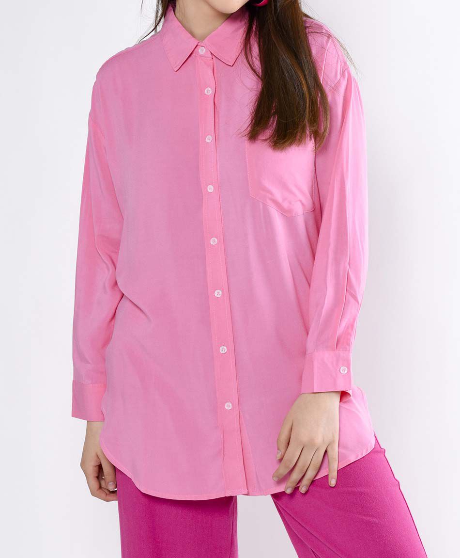 Blusa camisero oversize manga larga