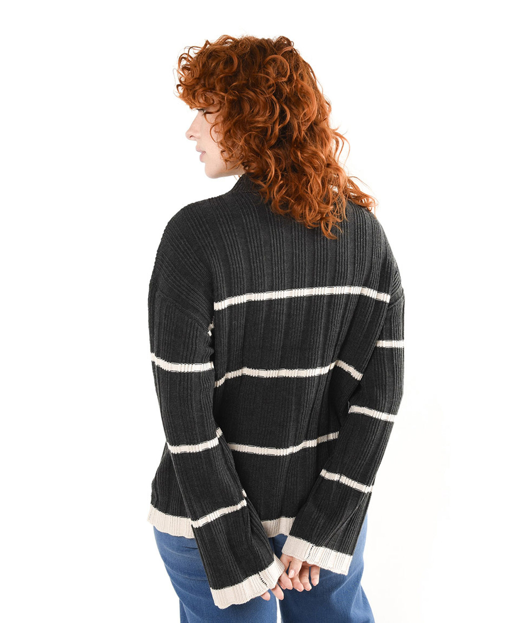 Sweater mujer líneas oversize Sweater mujer líneas oversize