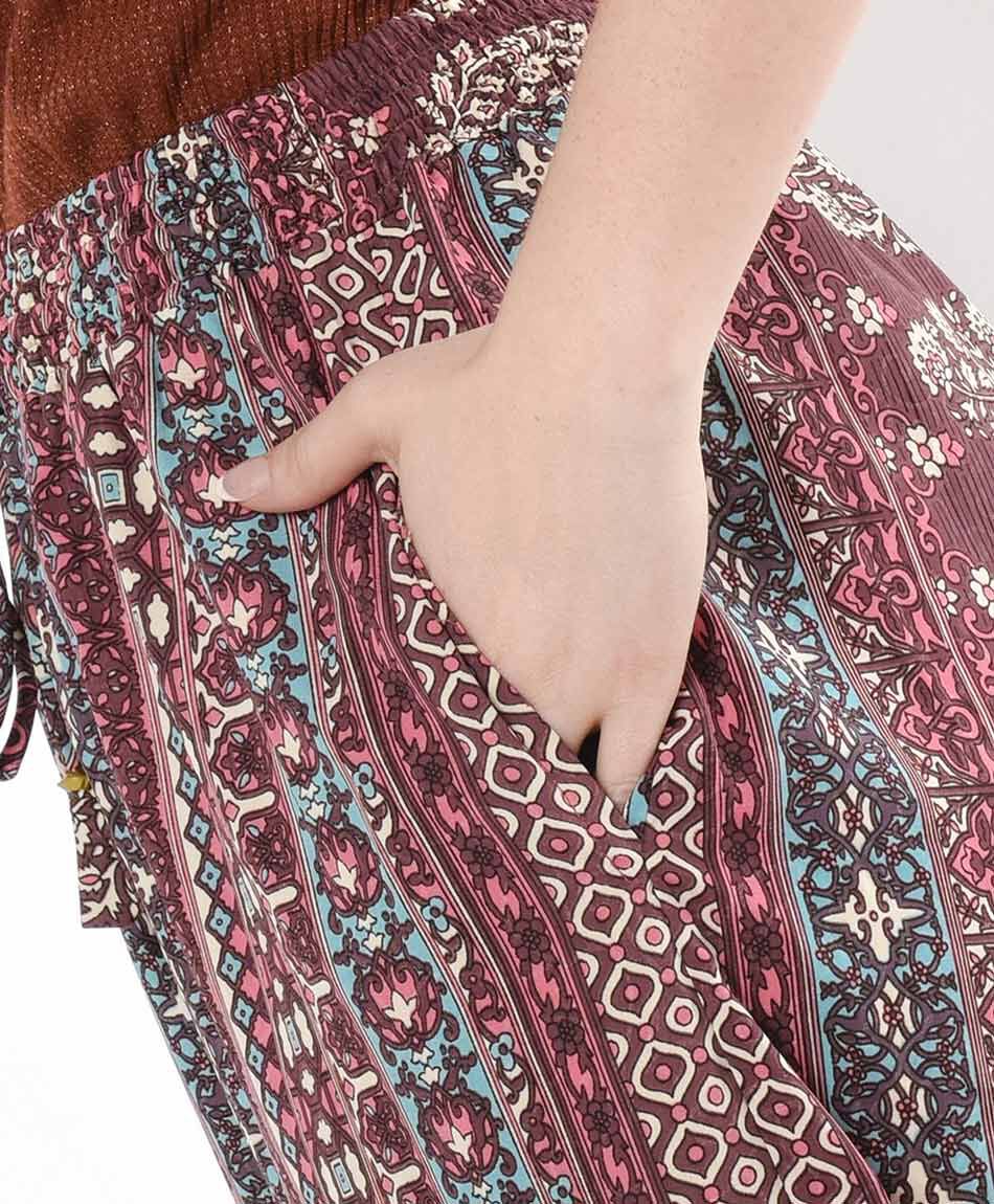 Pantal&oacute;n mujer print lineal