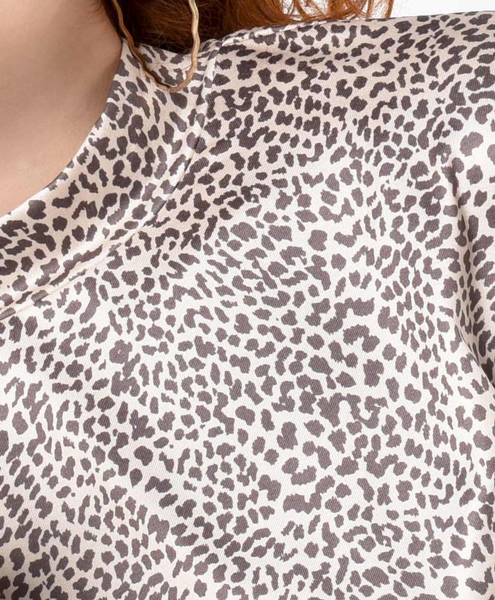 Polera mujer animal print leopardo Polera mujer animal print leopardo