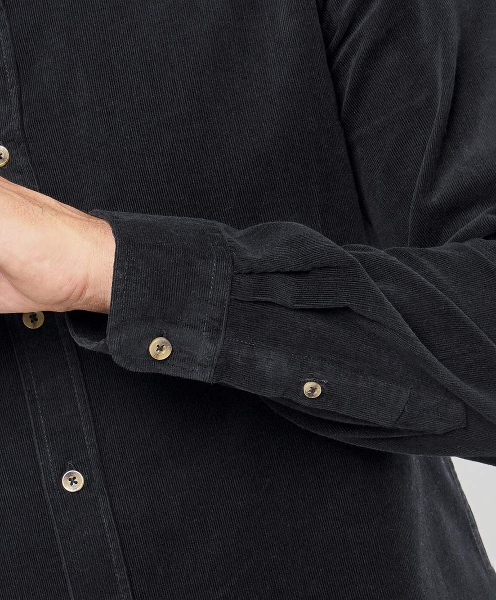 Camisa hombre corderoy negra Camisa hombre corderoy negra